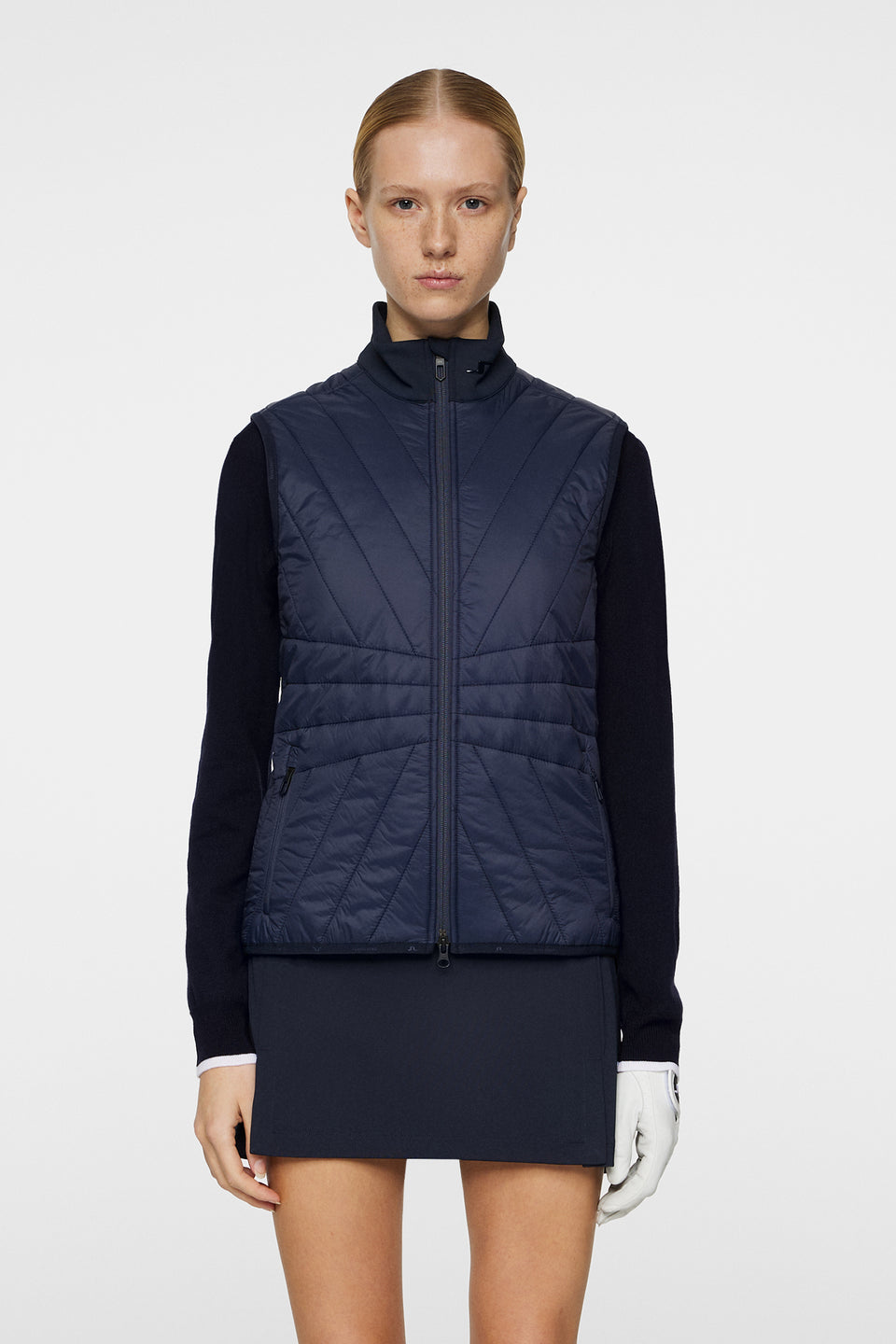 Holma Quilt Hybrid Vest / JL Navy