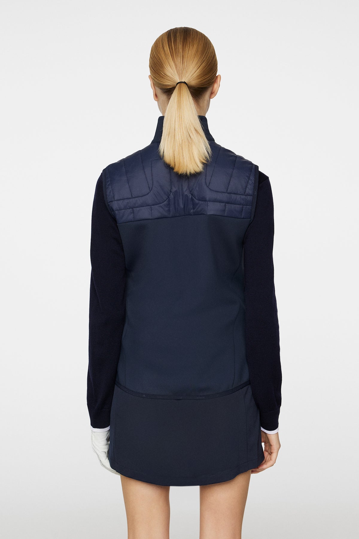 Holma Quilt Hybrid Vest in JL Navy by J.Lindeberg
