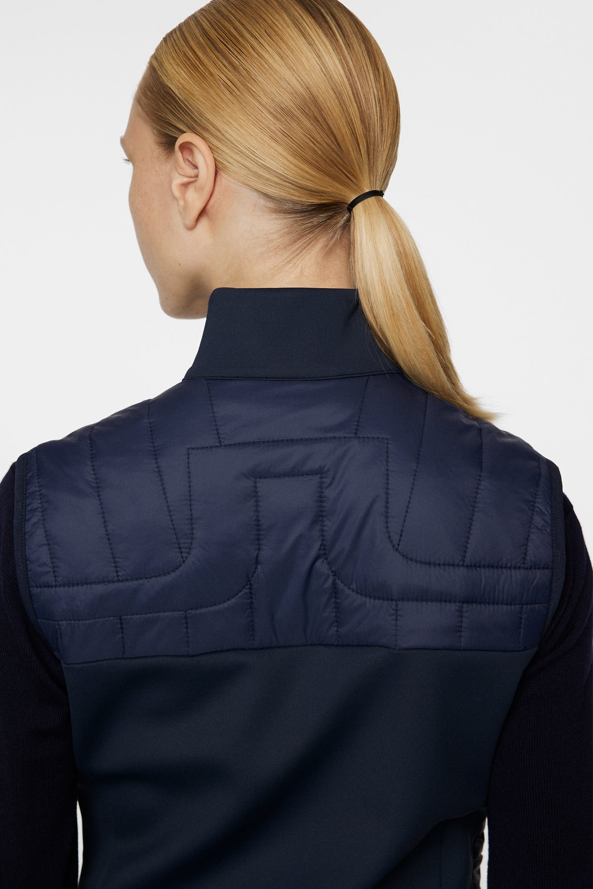 Holma Quilt Hybrid Vest in JL Navy by J.Lindeberg