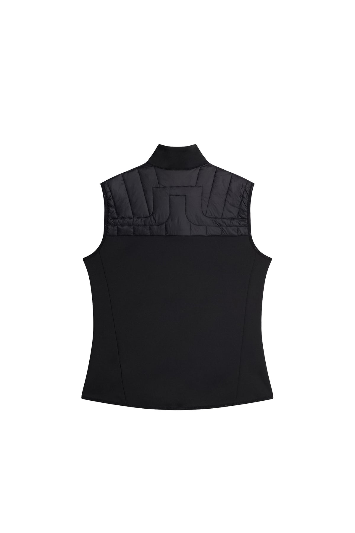 Holma Quilt Hybrid Vest in Black by J.Lindeberg