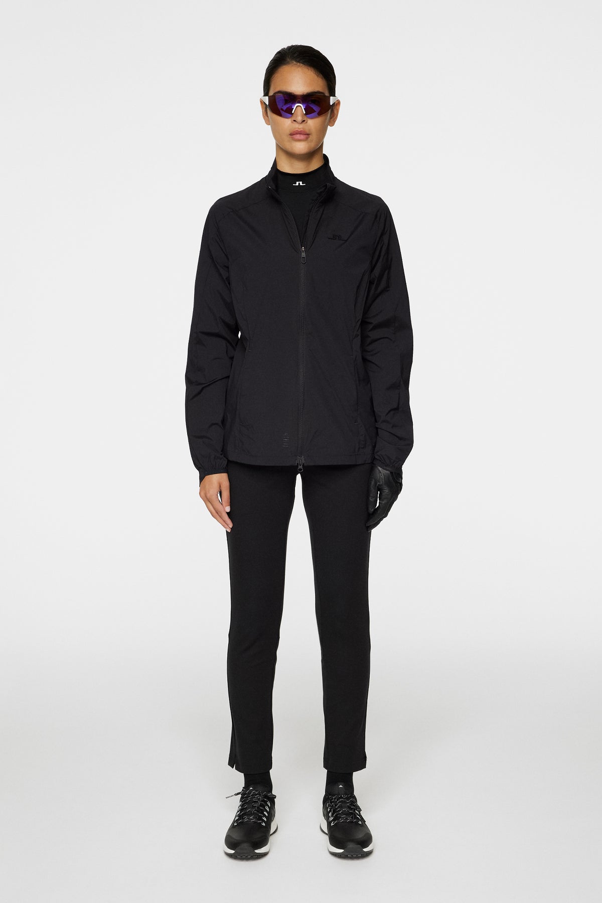 Thorine Wind Jacket Solid in Black by J.Lindeberg
