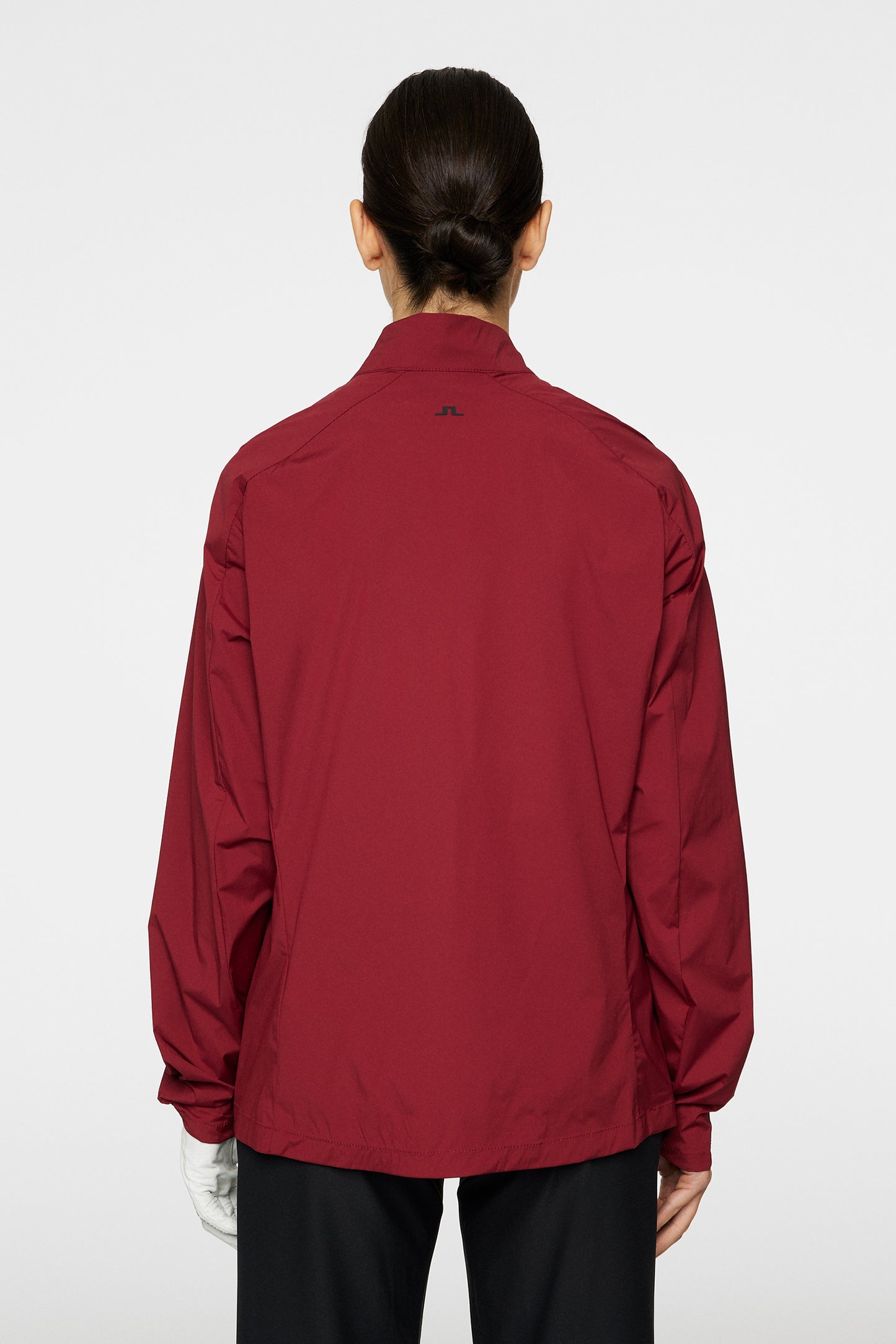 Thorine Wind Jacket Solid in Cabernet by J.Lindeberg