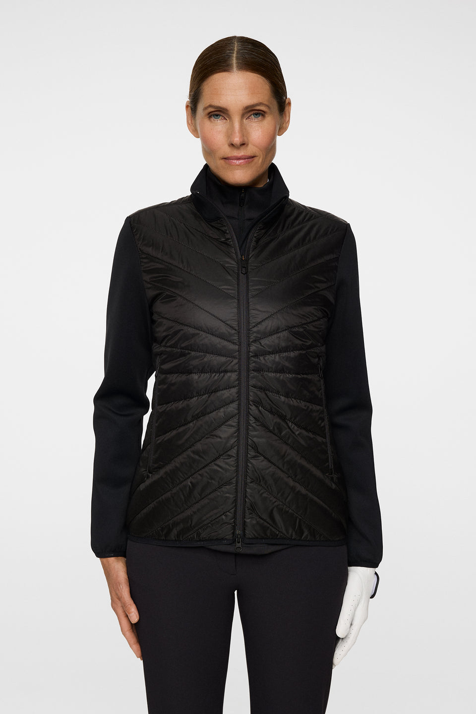 Madde Quilt Hybrid Jacket / Black