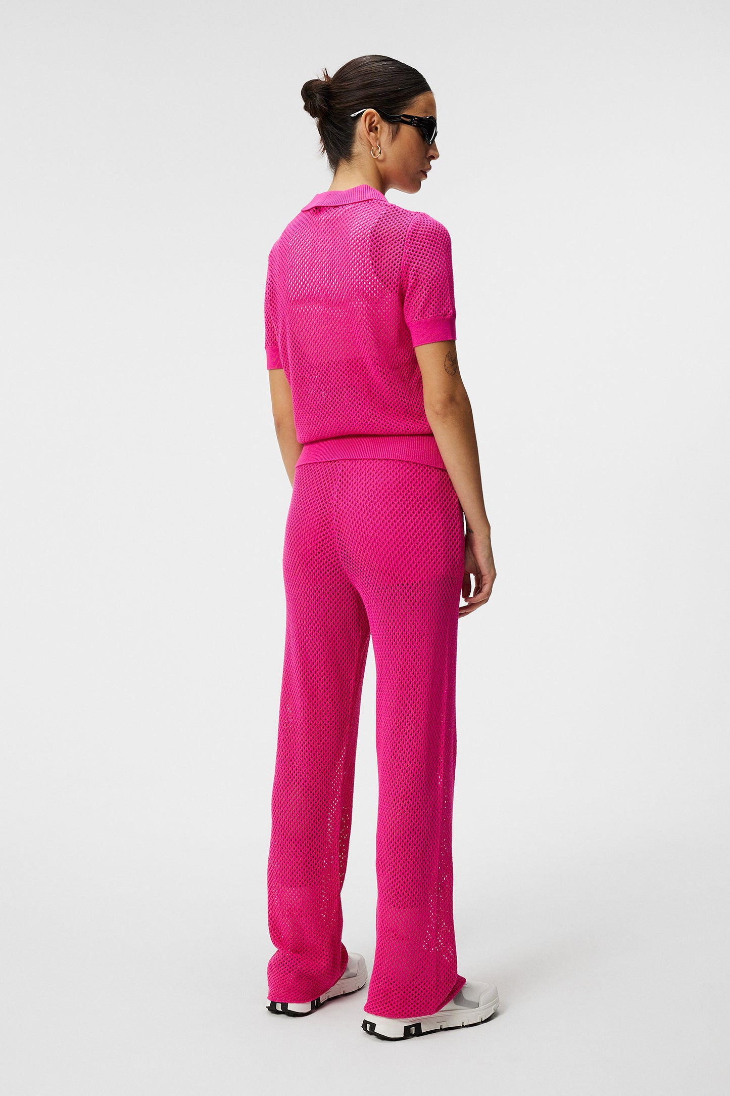 Korine Knitted Pant in Fuchsia Purple by J.Lindeberg