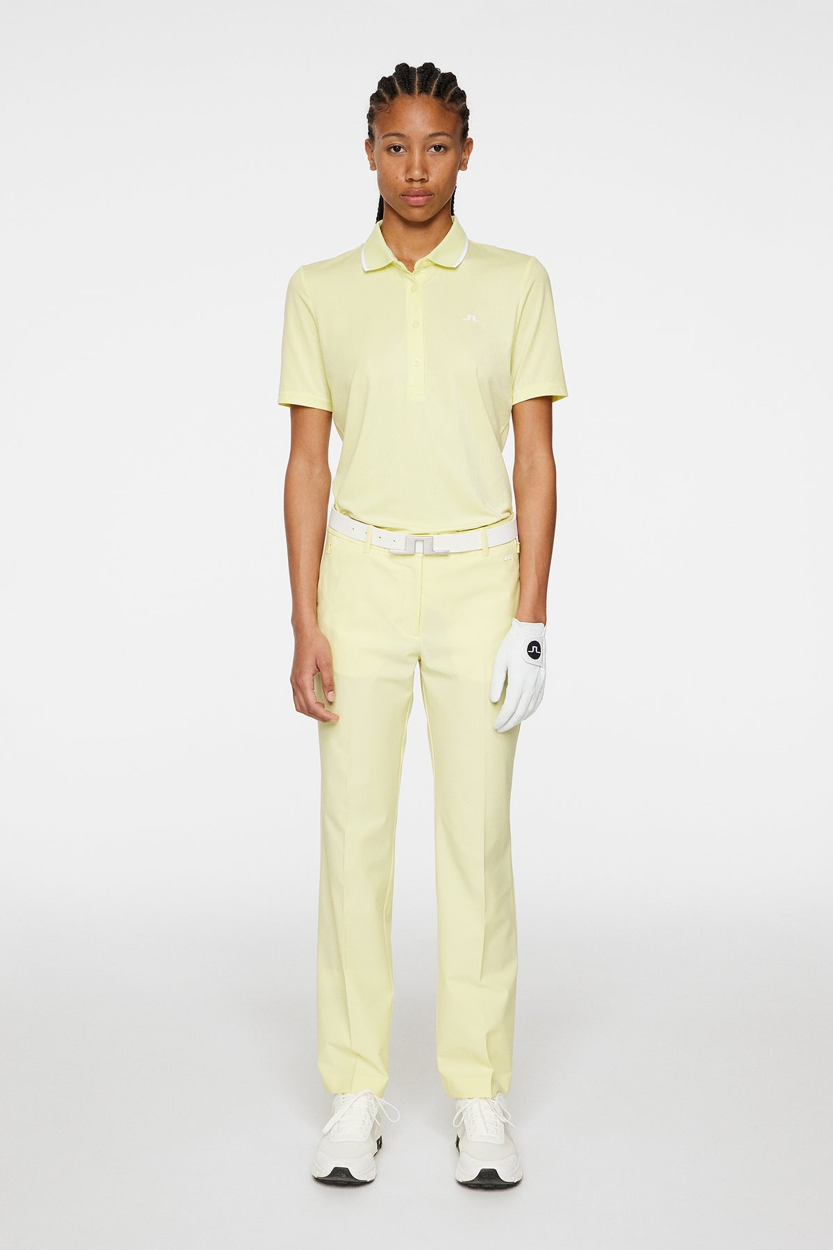 Meghan Pant in Pale Lime Yellow by J.Lindeberg