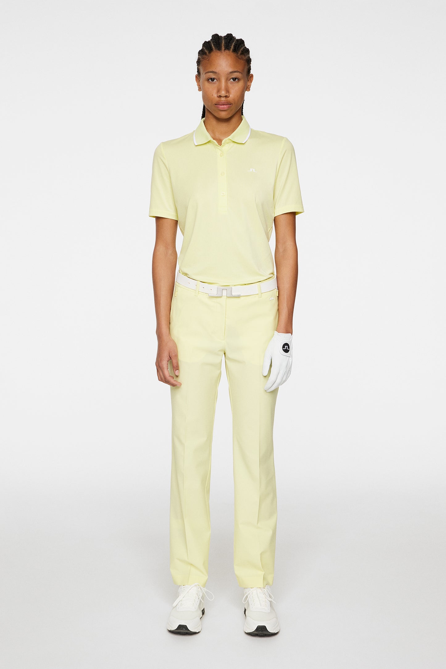 Meghan Pant in Pale Lime Yellow by J.Lindeberg