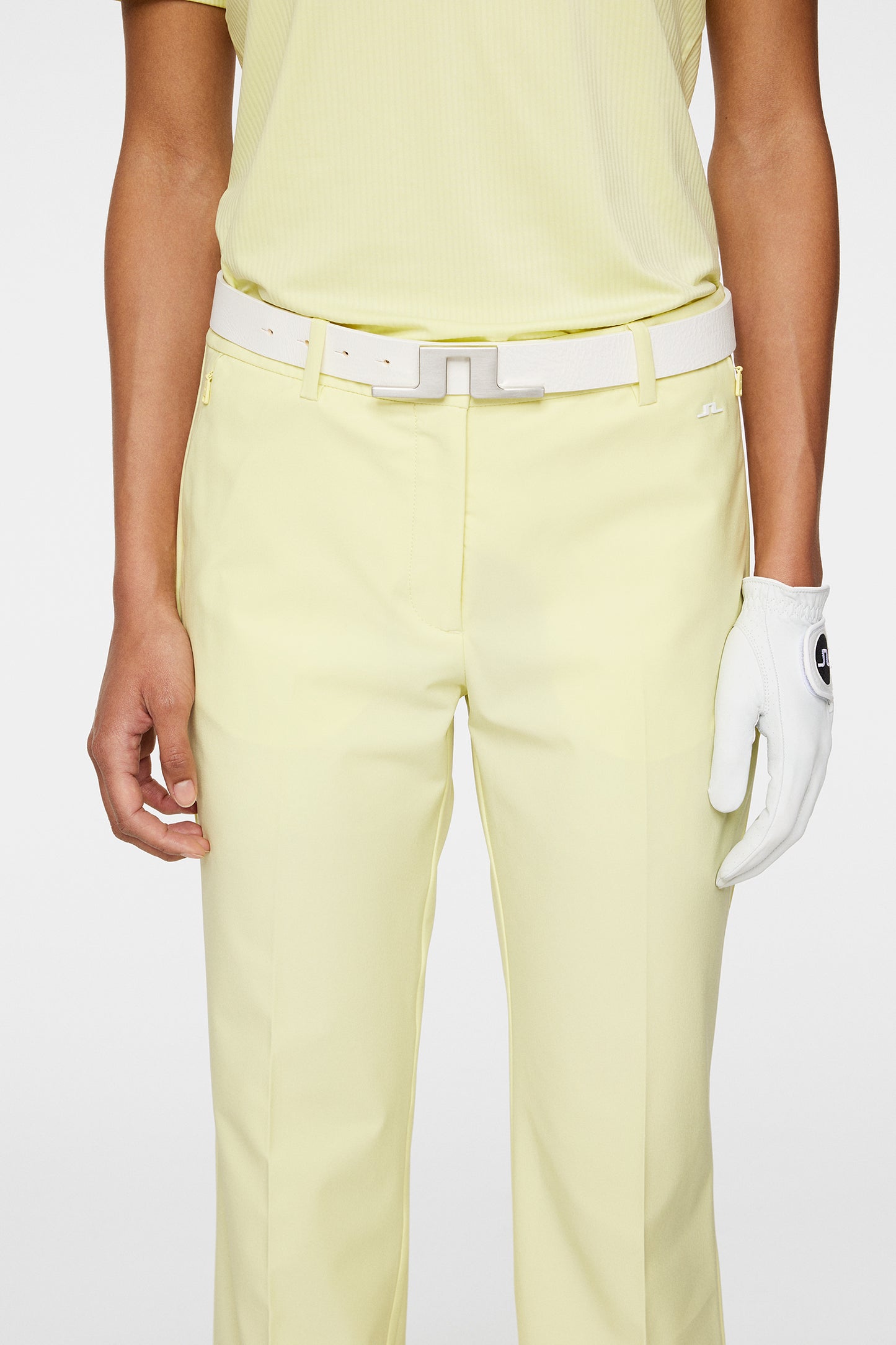 Meghan Pant in Pale Lime Yellow by J.Lindeberg