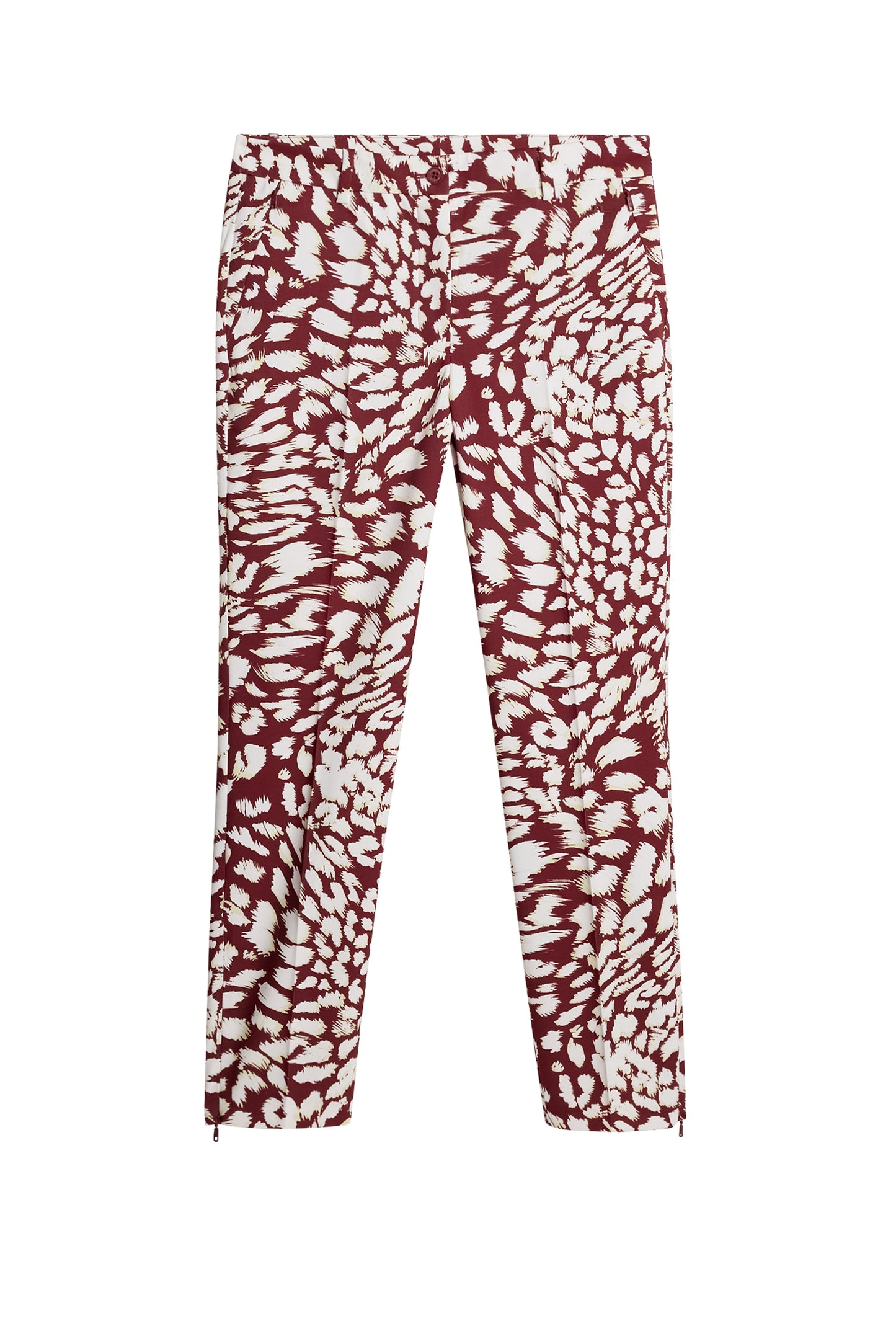 Pia Print Pant in Glitch Leo Lime by J.Lindeberg