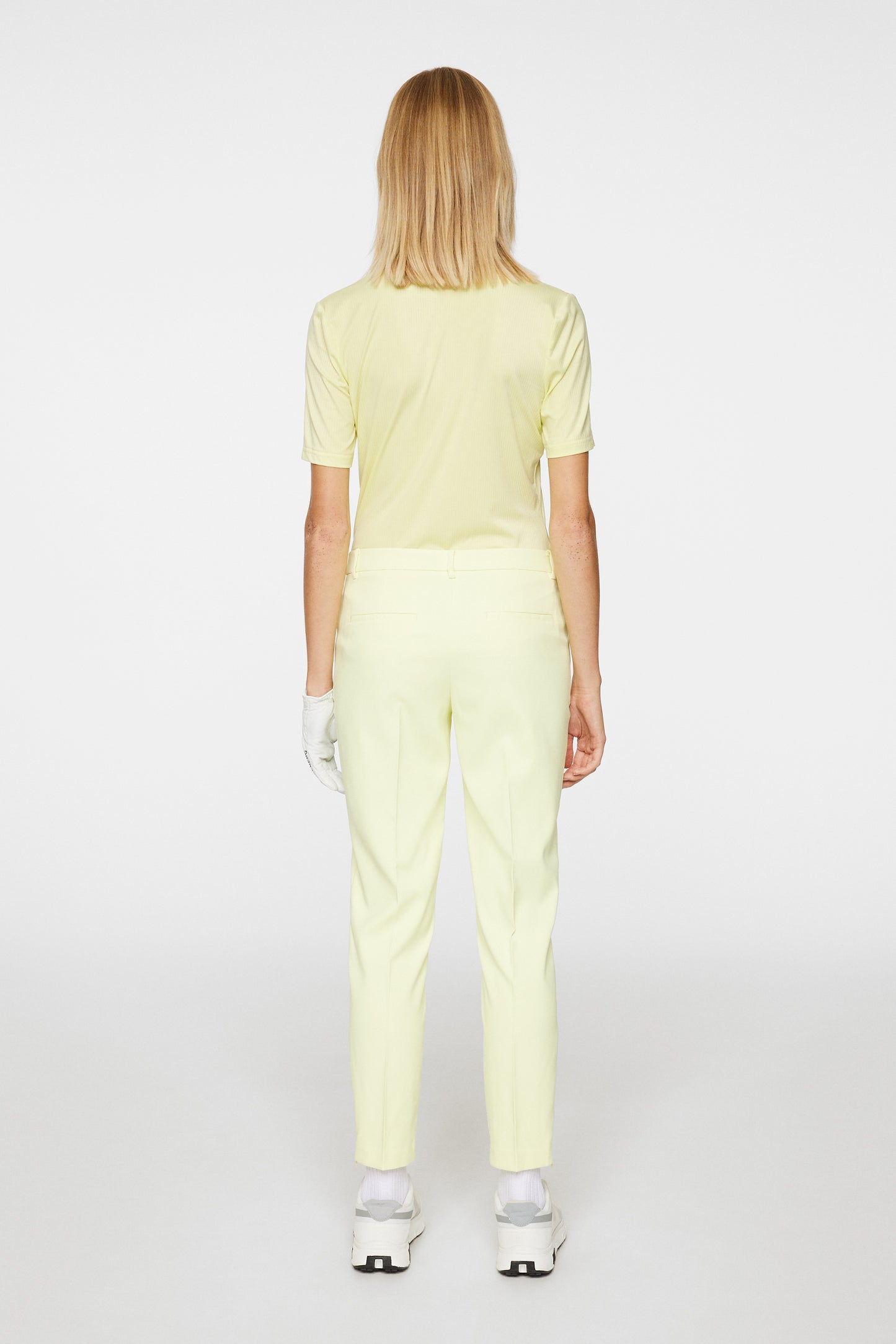 Pia Pant in Pale Lime Yellow by J.Lindeberg