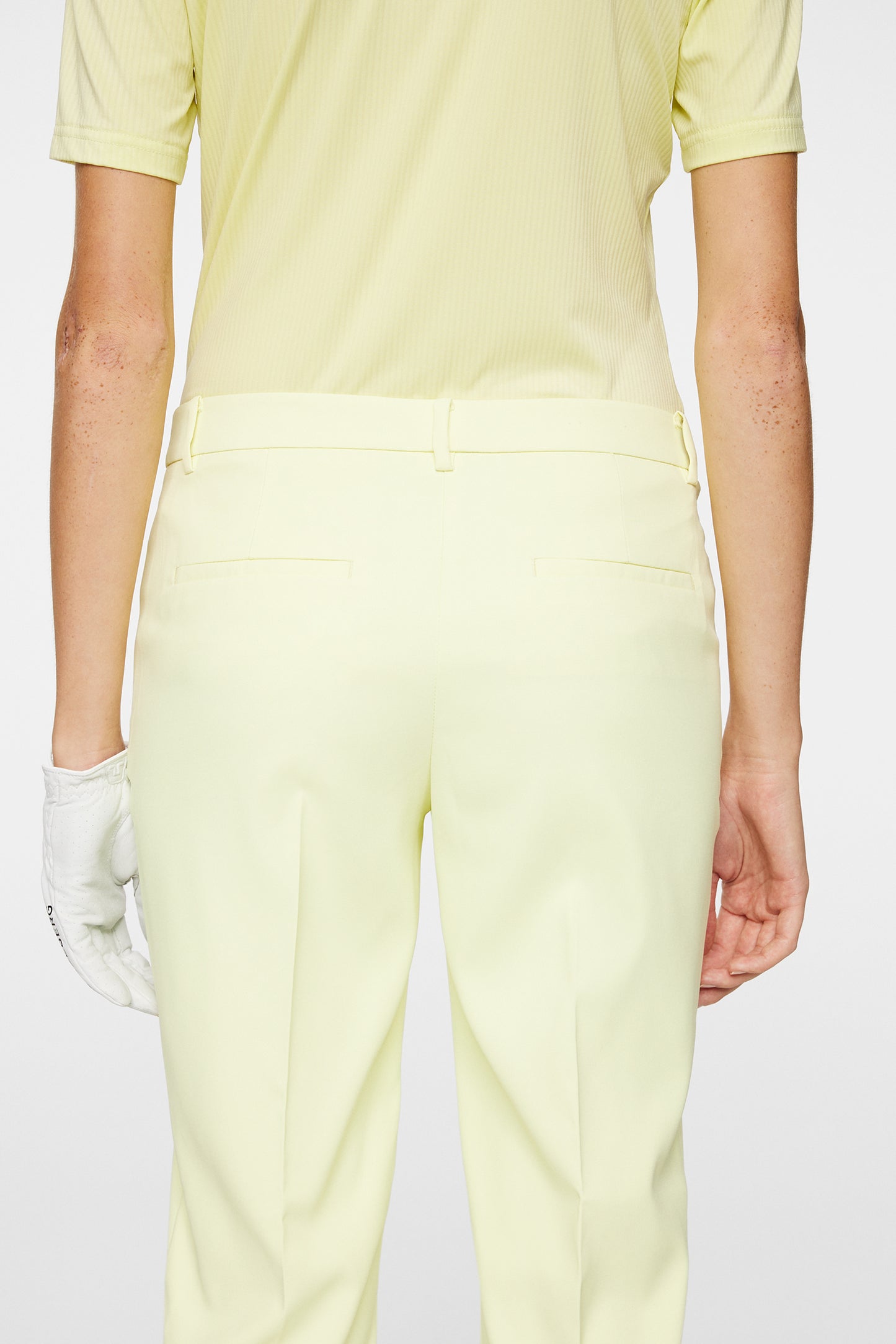 Pia Pant in Pale Lime Yellow by J.Lindeberg
