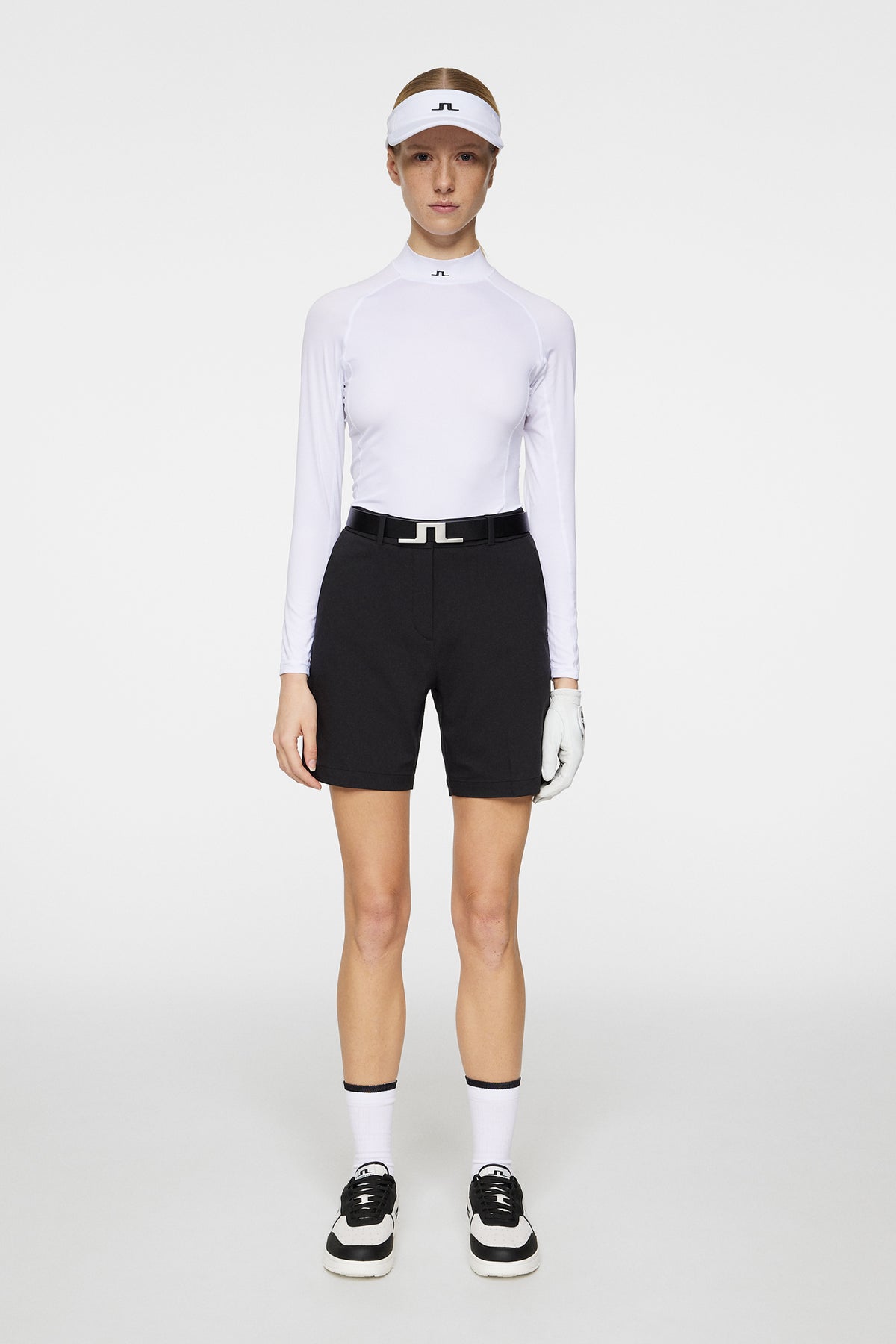 Gwen Long Shorts in Black by J.Lindeberg