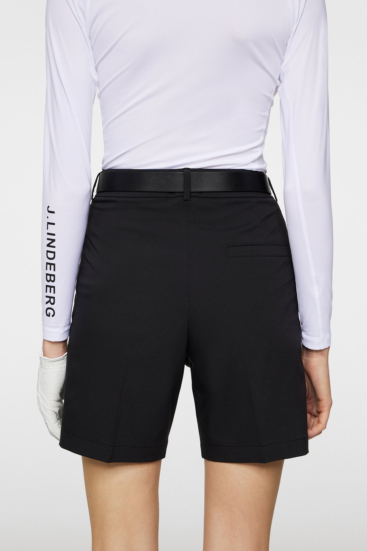 Gwen Long Shorts in Black by J.Lindeberg