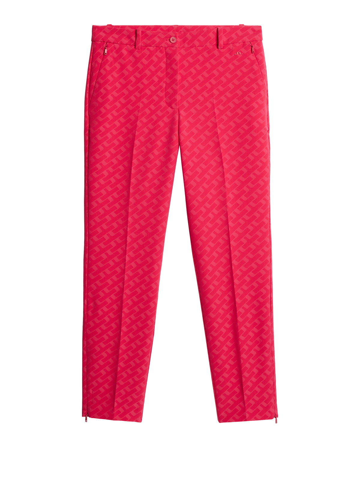Pia Bridge Pant in Tour Geo Jacquard Pink M by J.Lindeberg