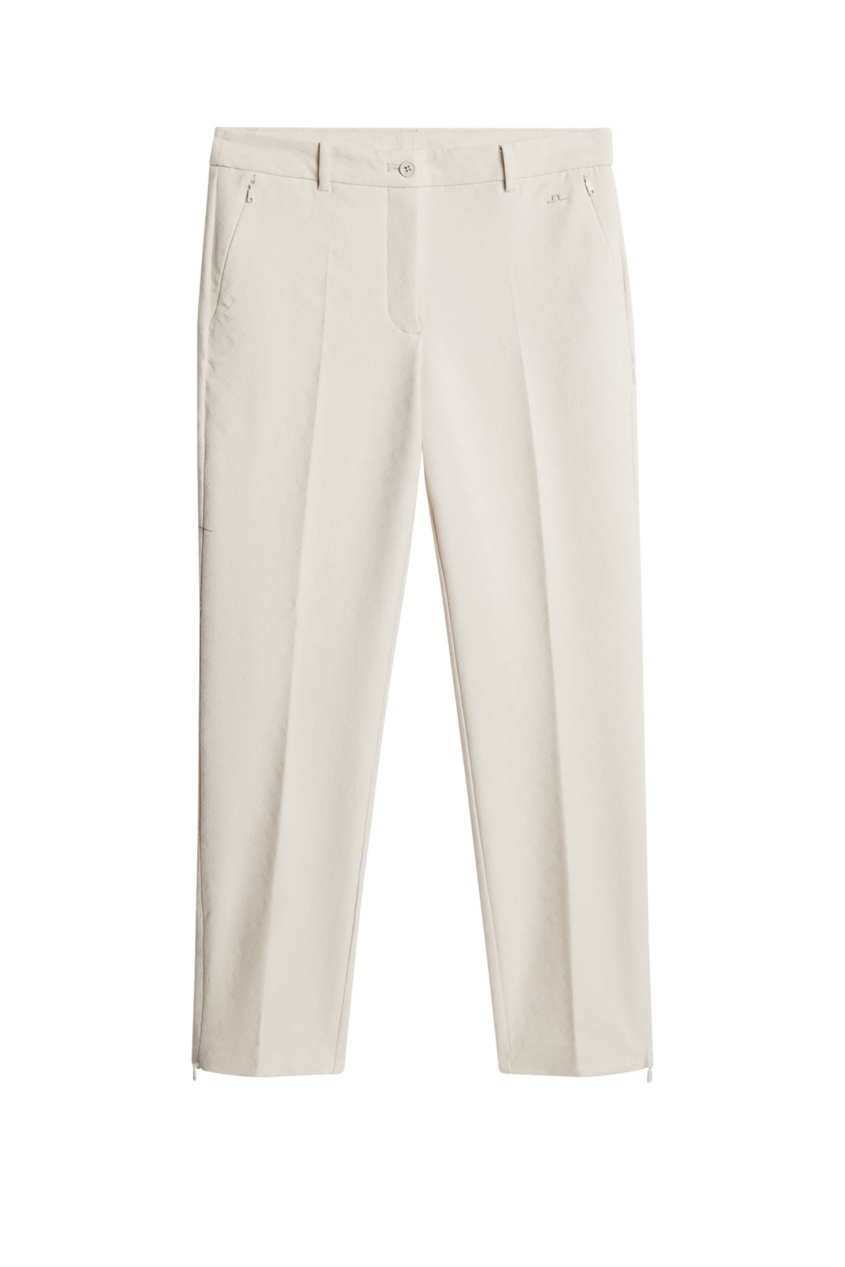 Pia Bridge Pant in Tour Geo Jacquard Moonbeam M by J.Lindeberg