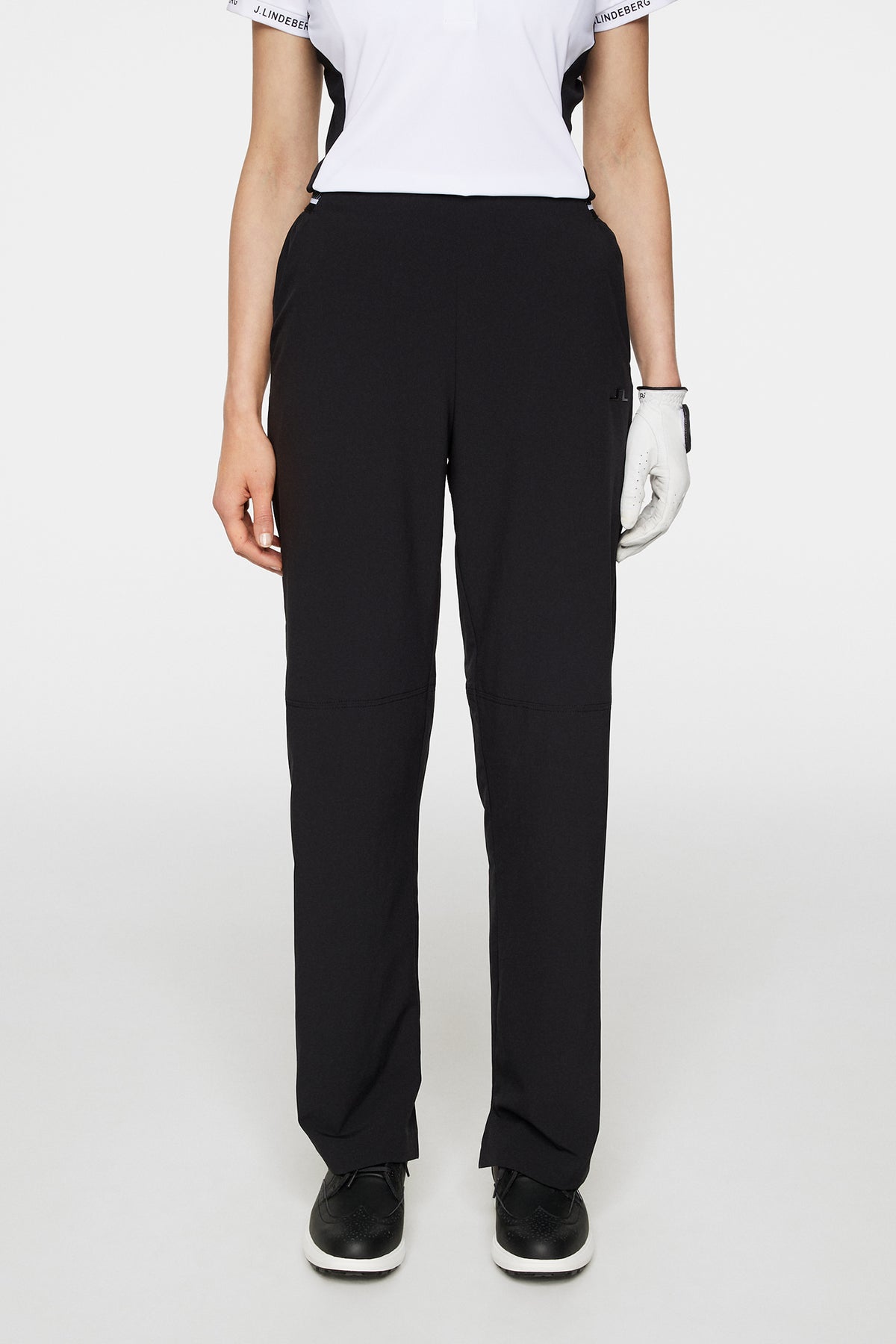 Jessica Pull On Pant in Black by J.Lindeberg