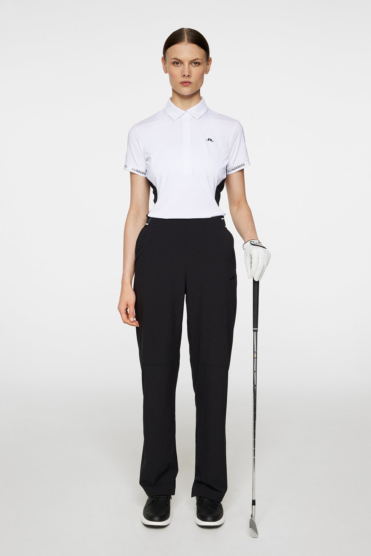 Jessica Pull On Pant in Black by J.Lindeberg