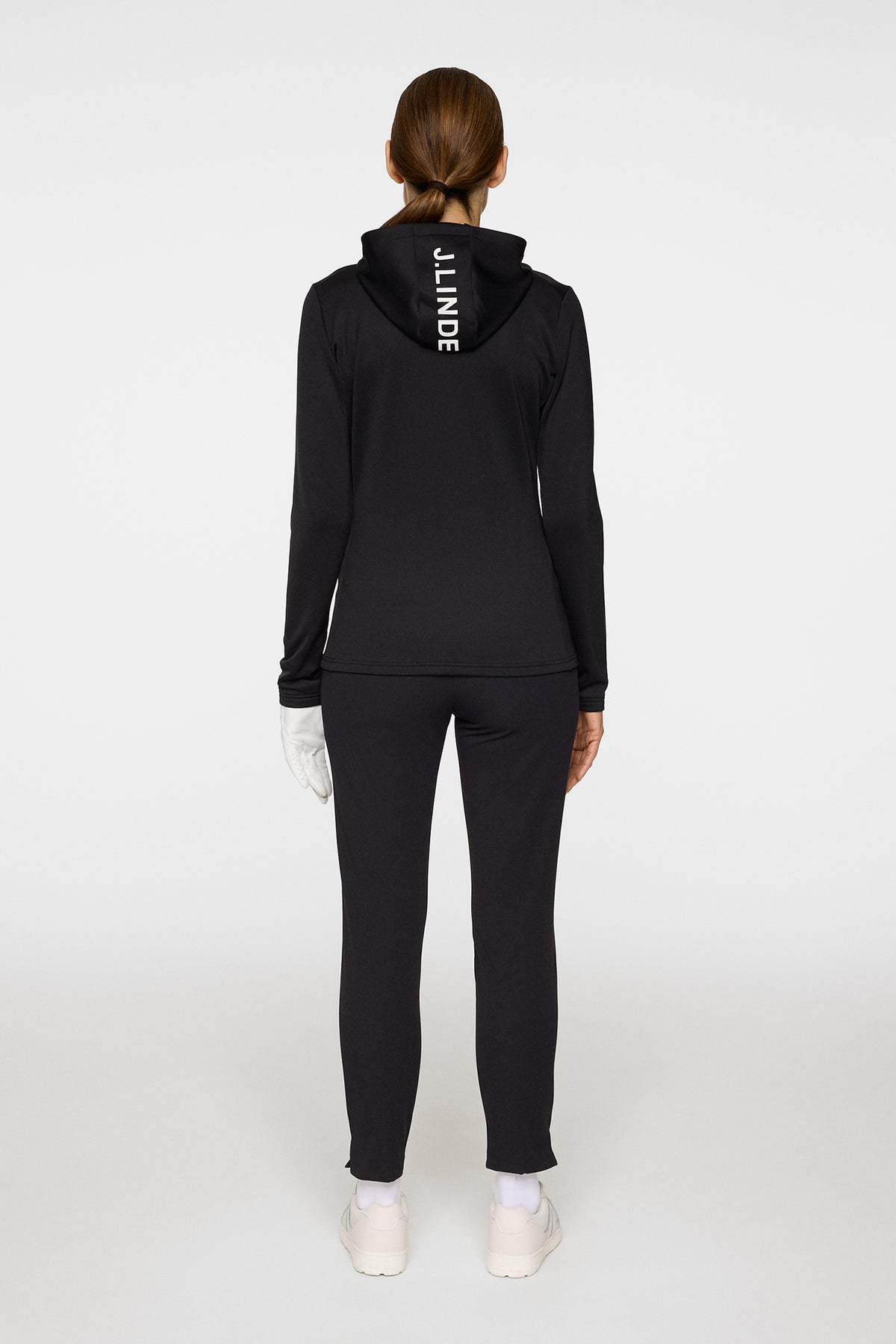 Lei Fleece Twill Pant in Black by J.Lindeberg