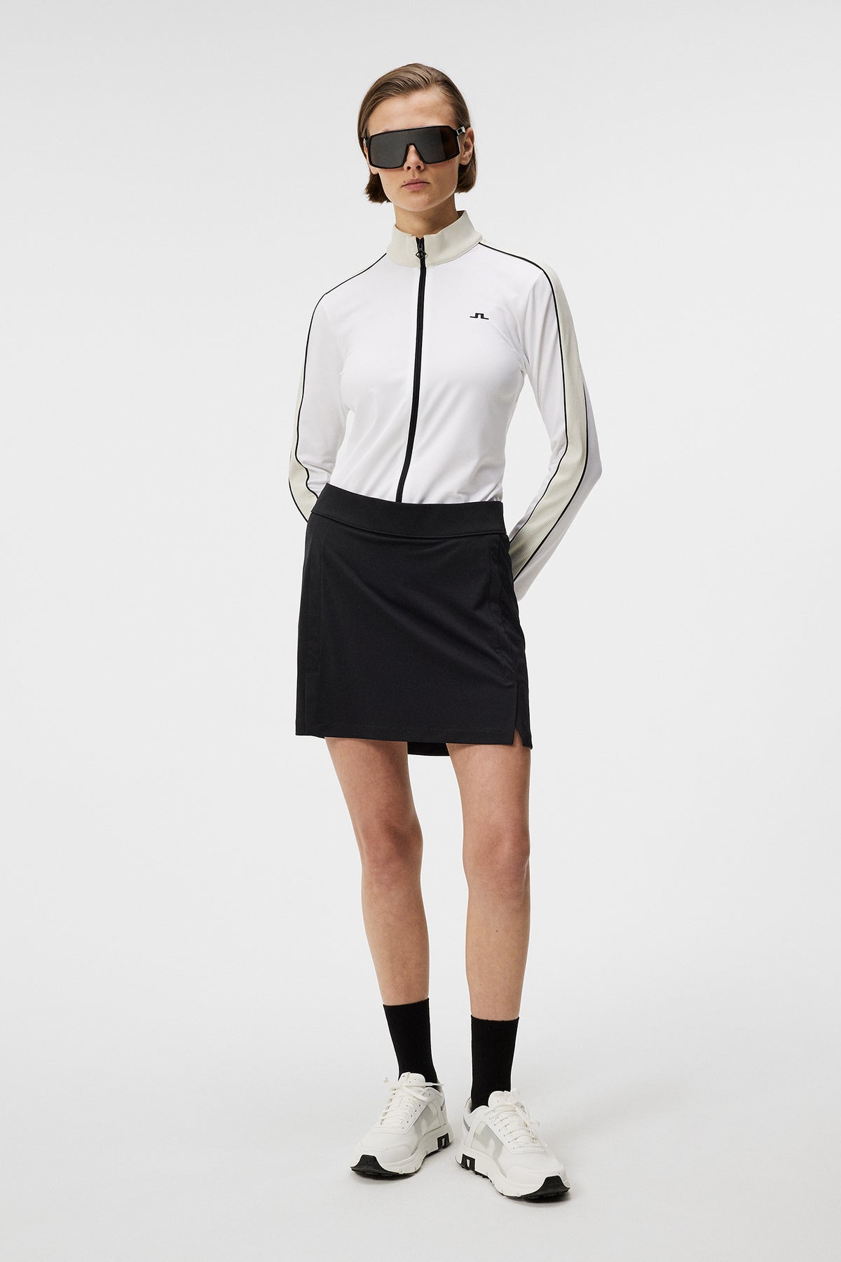 Amelie Mid Skirt in Black by J.Lindeberg