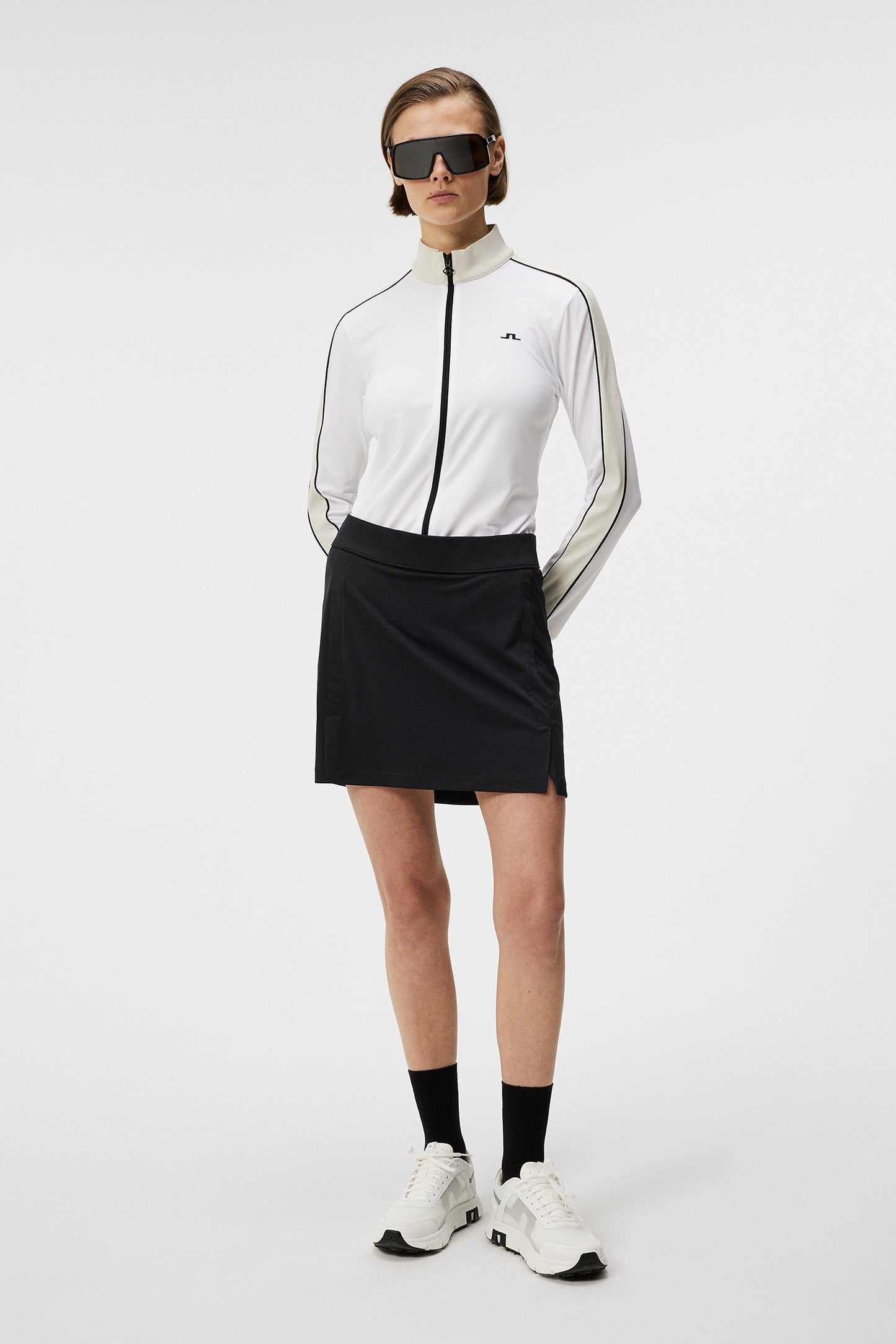 Amelie Mid Skirt in Black by J.Lindeberg