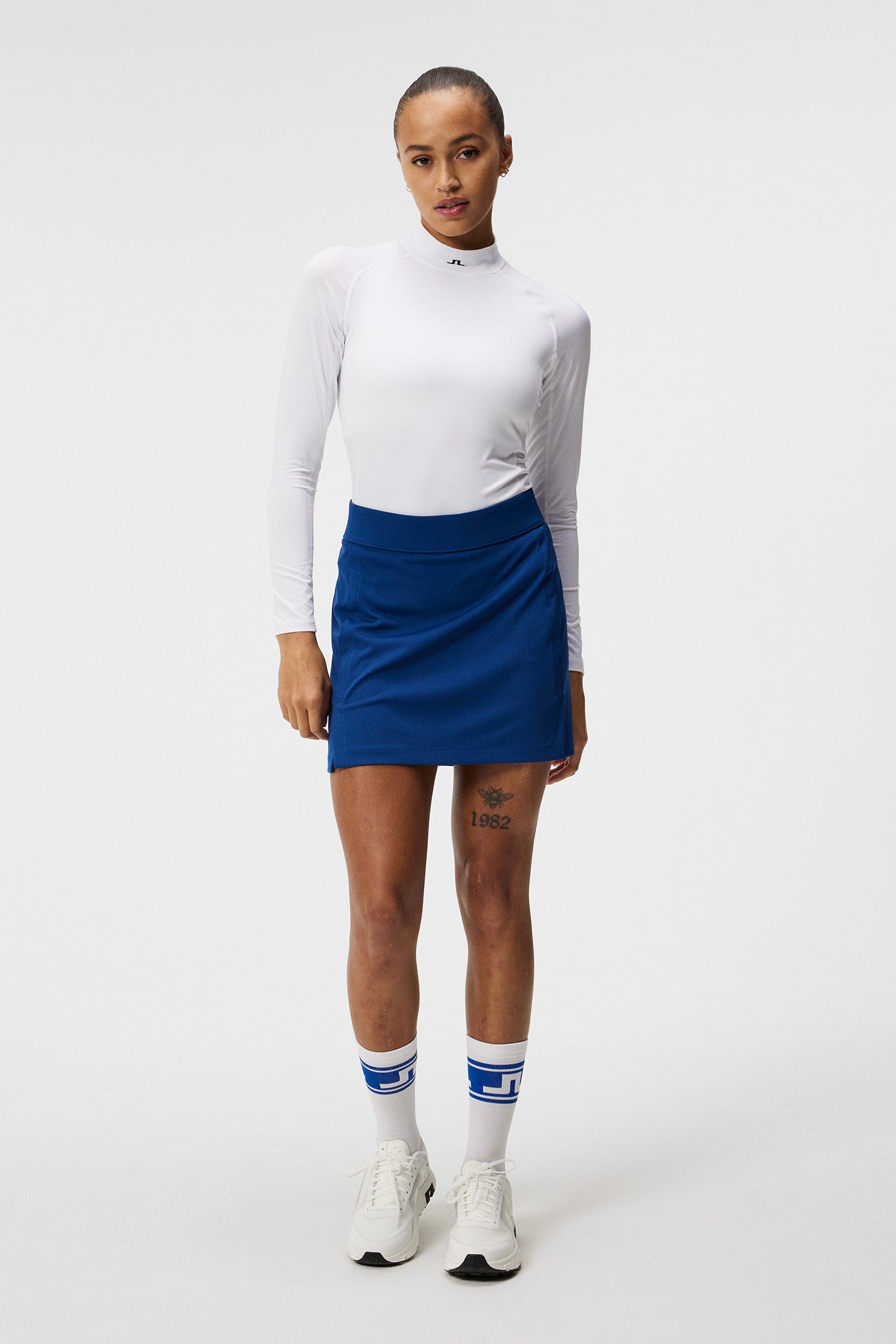 Amelie Mid Skirt in Estate Blue by J.Lindeberg