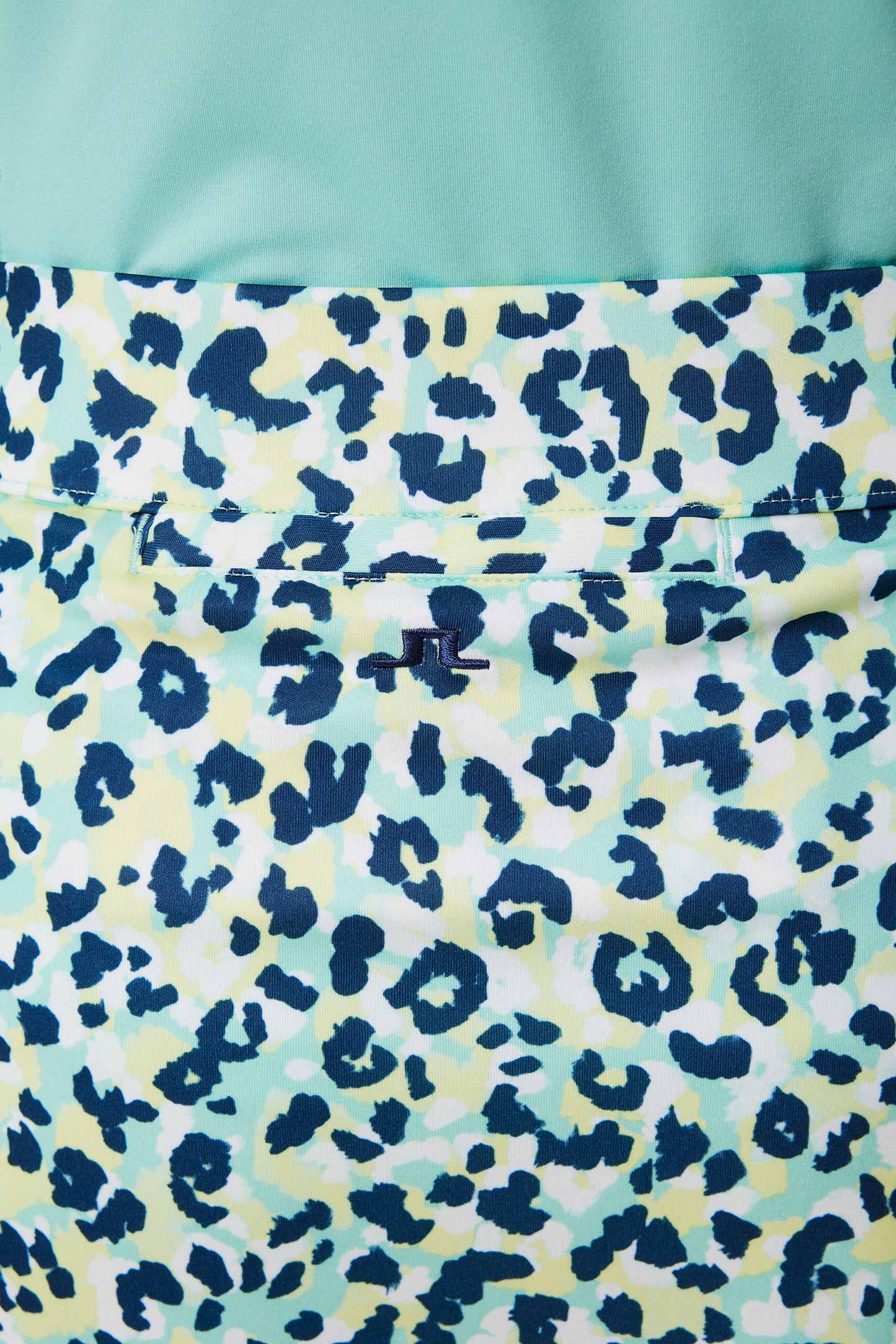 Amelie Print Skirt in Leopard Aruba Blue by J.Lindeberg