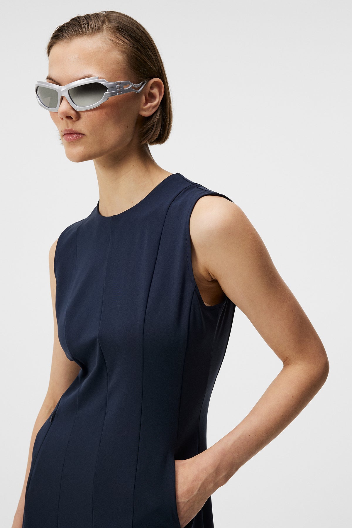 Jasmin Dress in JL Navy by J.Lindeberg