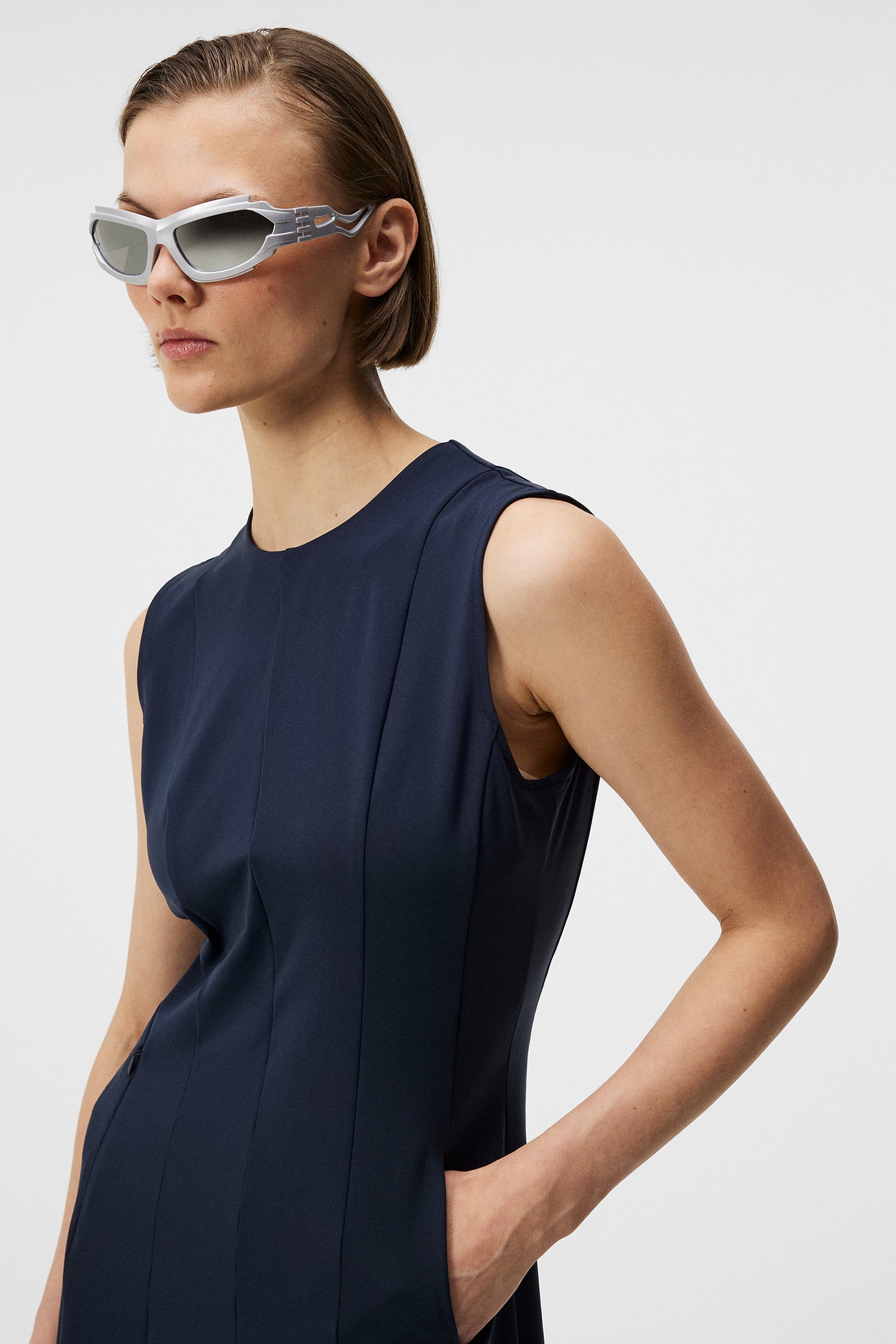Jasmin Dress in JL Navy by J.Lindeberg