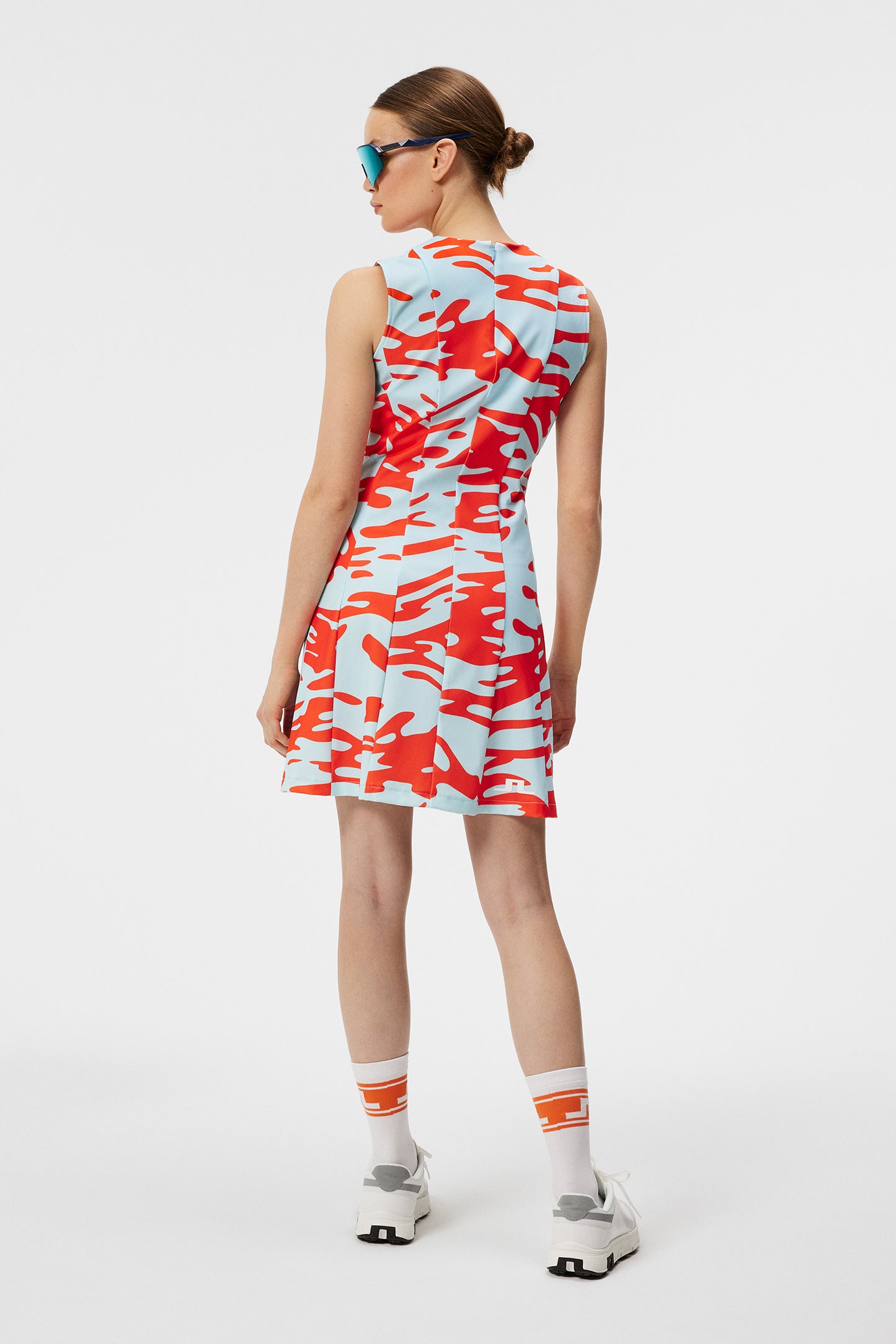Jasmin Print Dress in Neptune Atomizer by J.Lindeberg