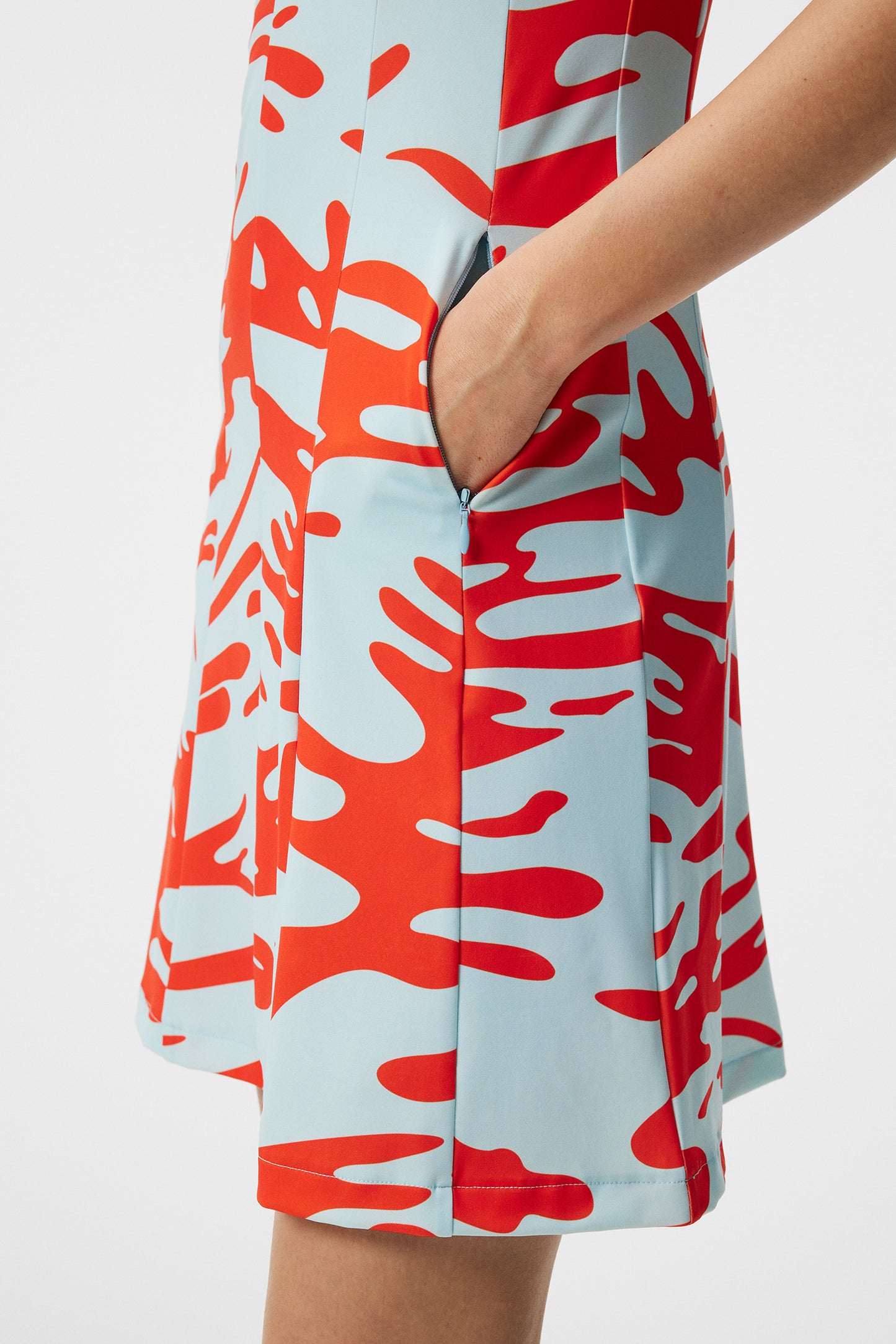 Jasmin Print Dress in Neptune Atomizer by J.Lindeberg