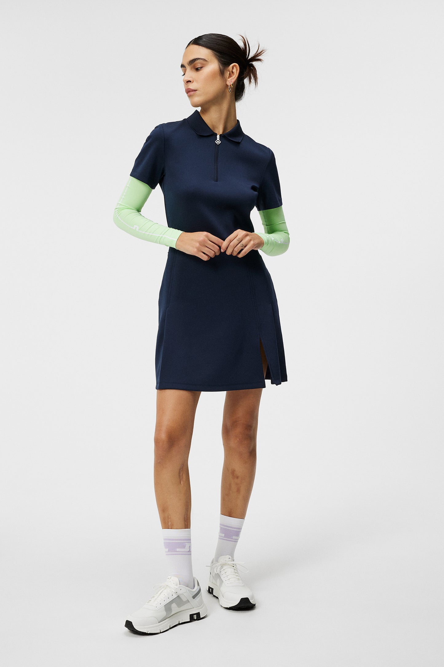 Kanai dress in JL Navy by J.Lindeberg