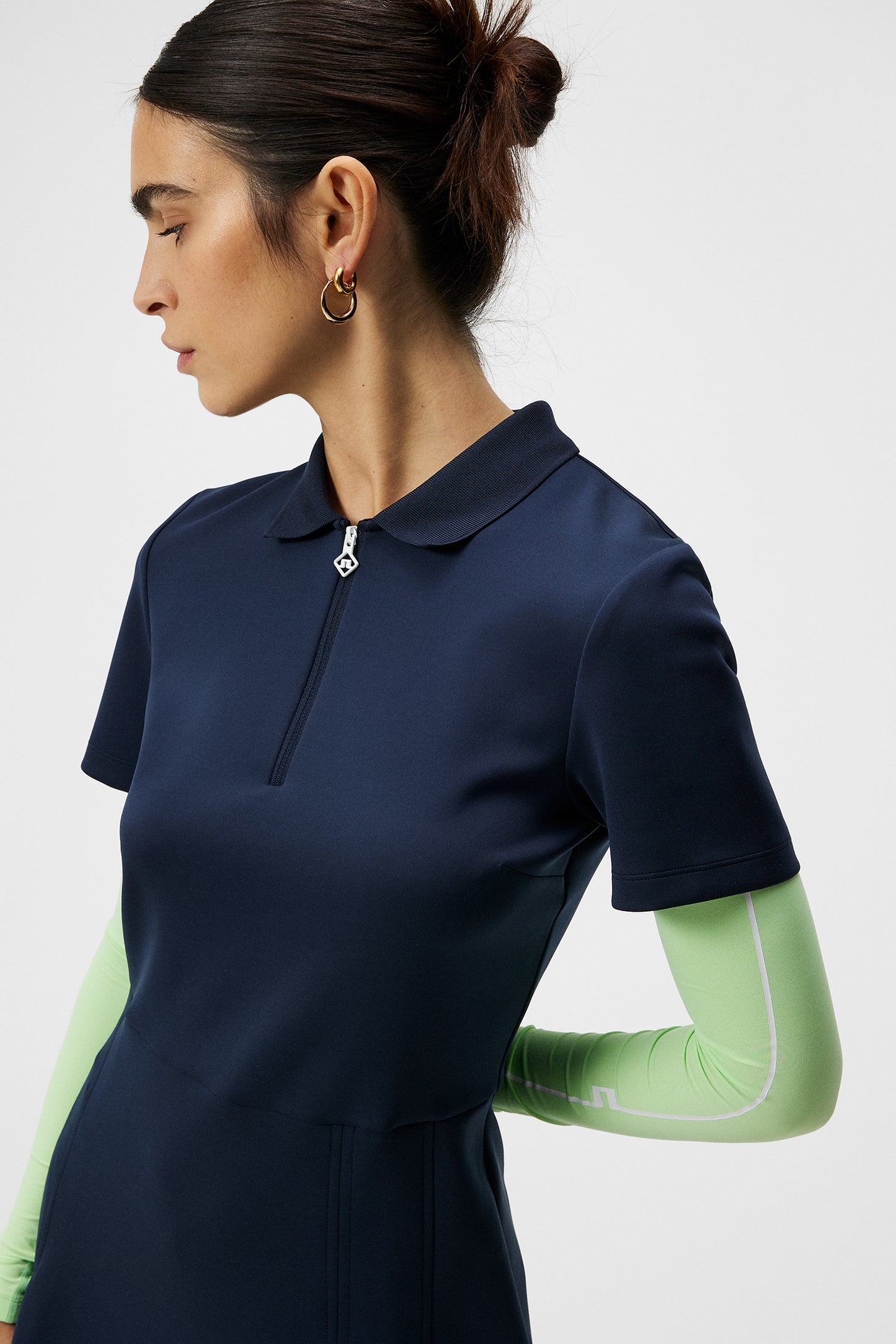 Kanai dress in JL Navy by J.Lindeberg