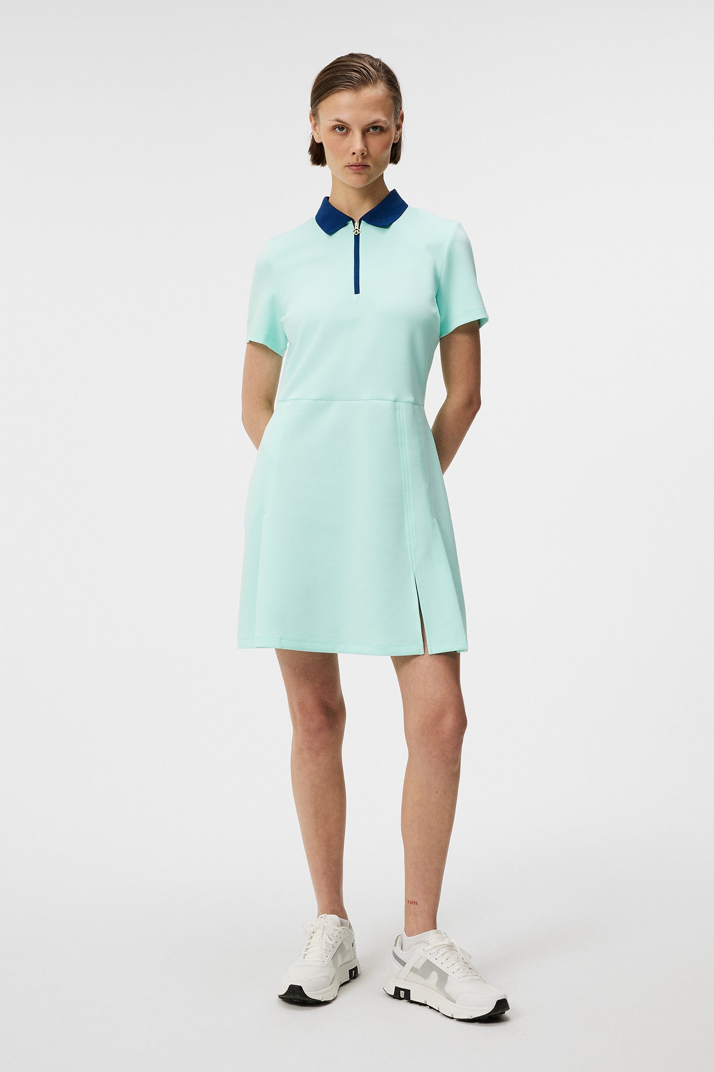 Kanai dress in Aruba Blue by J.Lindeberg