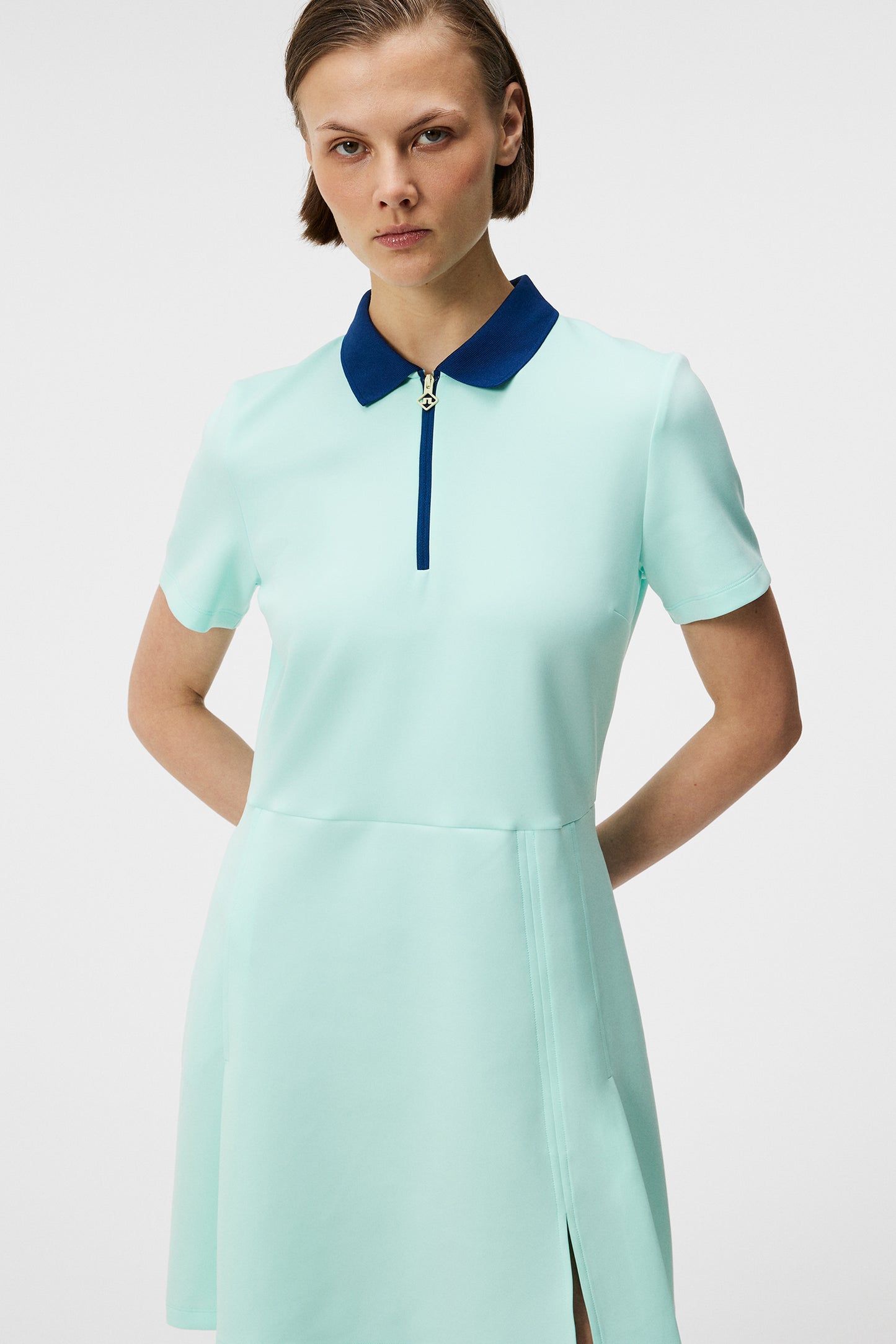 Kanai dress in Aruba Blue by J.Lindeberg