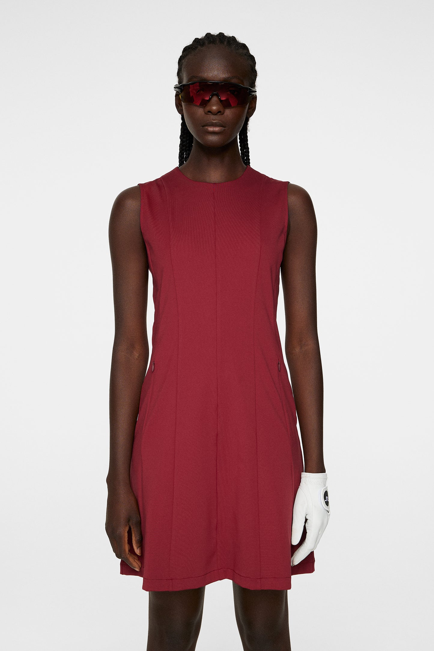 Jasmin Dress in Cabernet by J.Lindeberg
