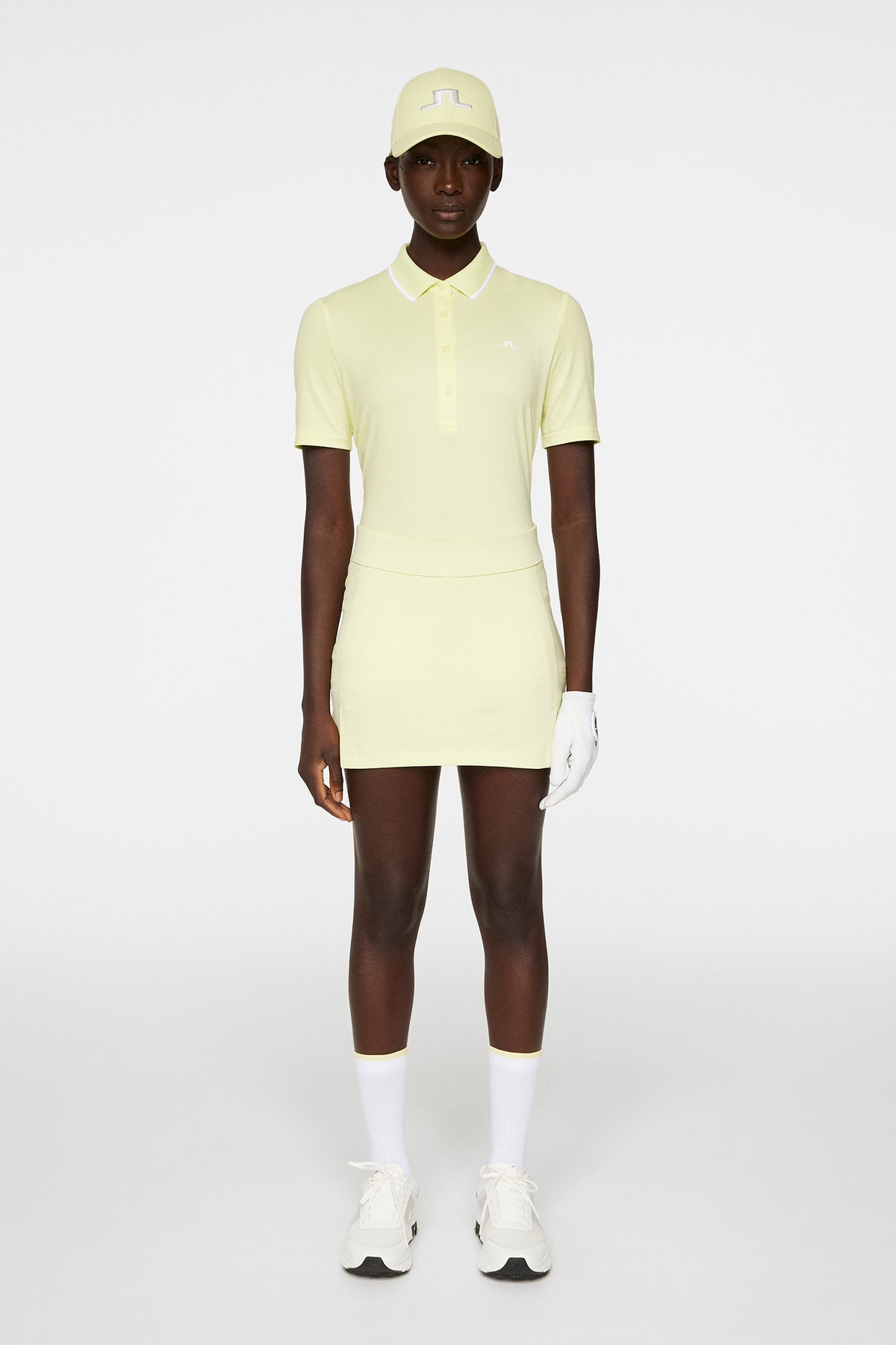 Amelie Skirt in Pale Lime Yellow by J.Lindeberg