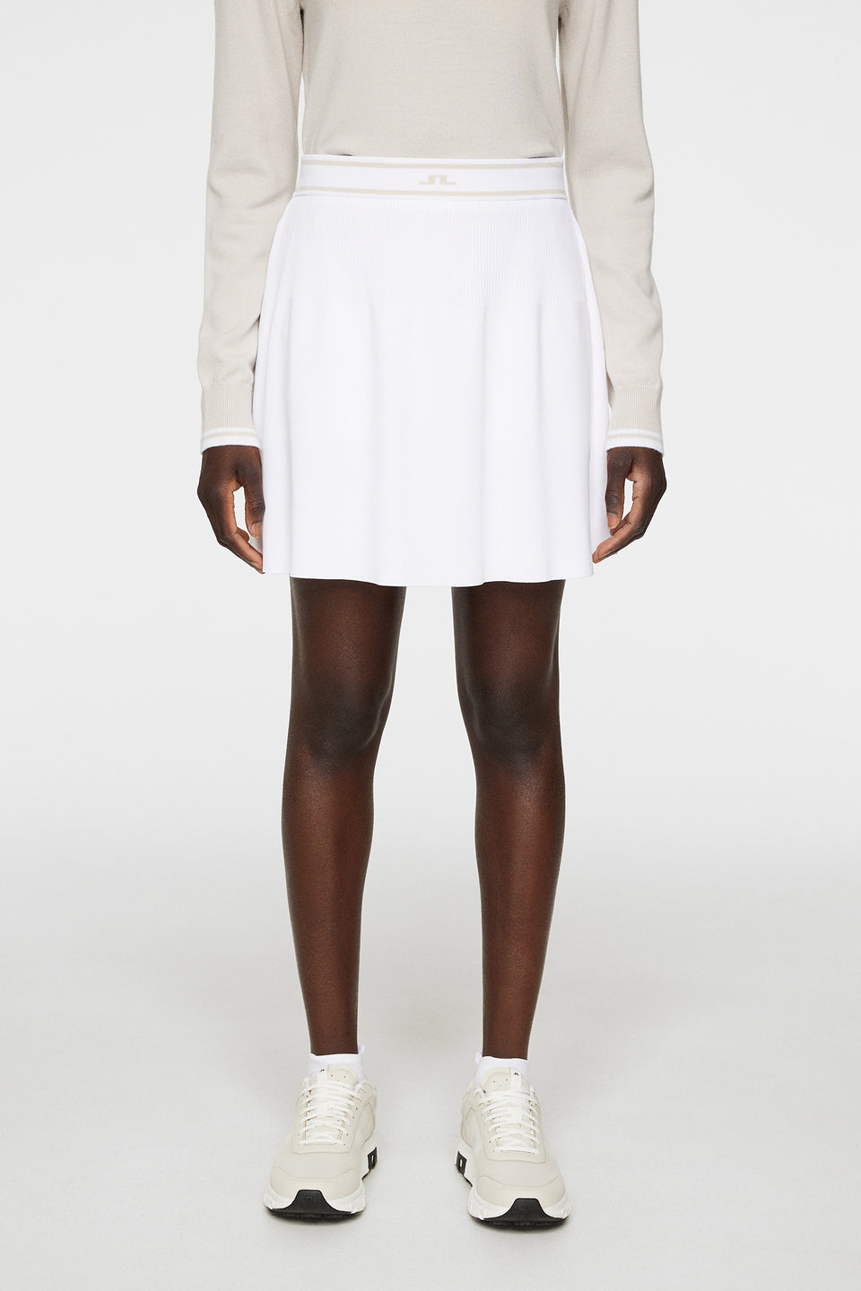 Emma Knitted Skirt / White