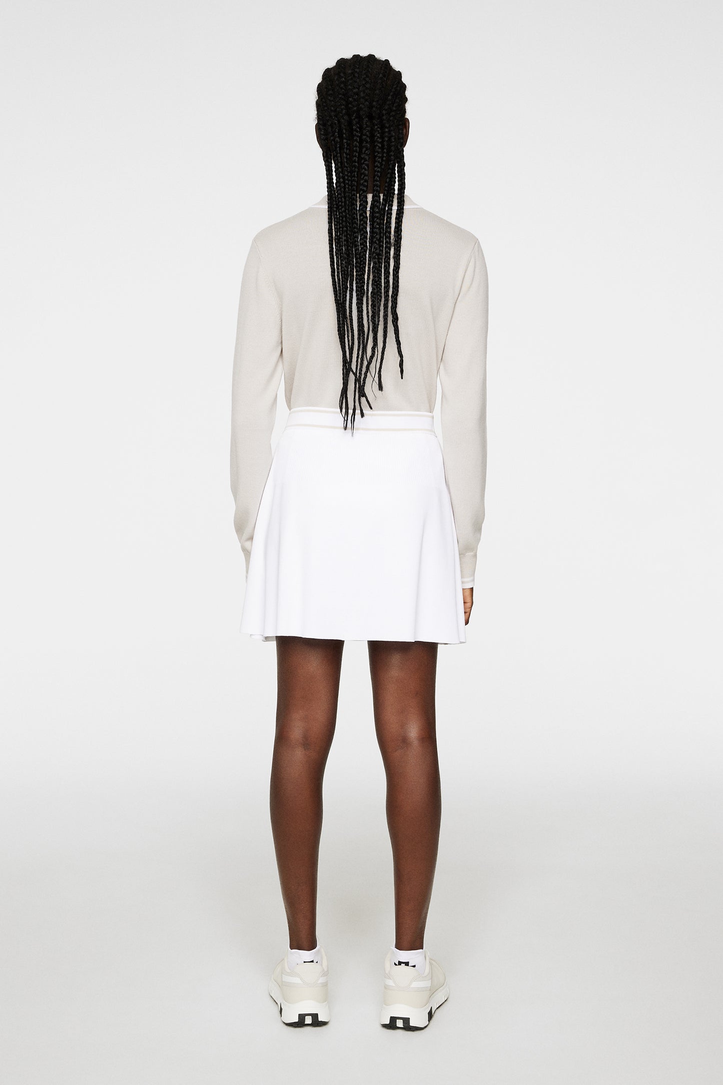 Emma Knitted Skirt in White by J.Lindeberg