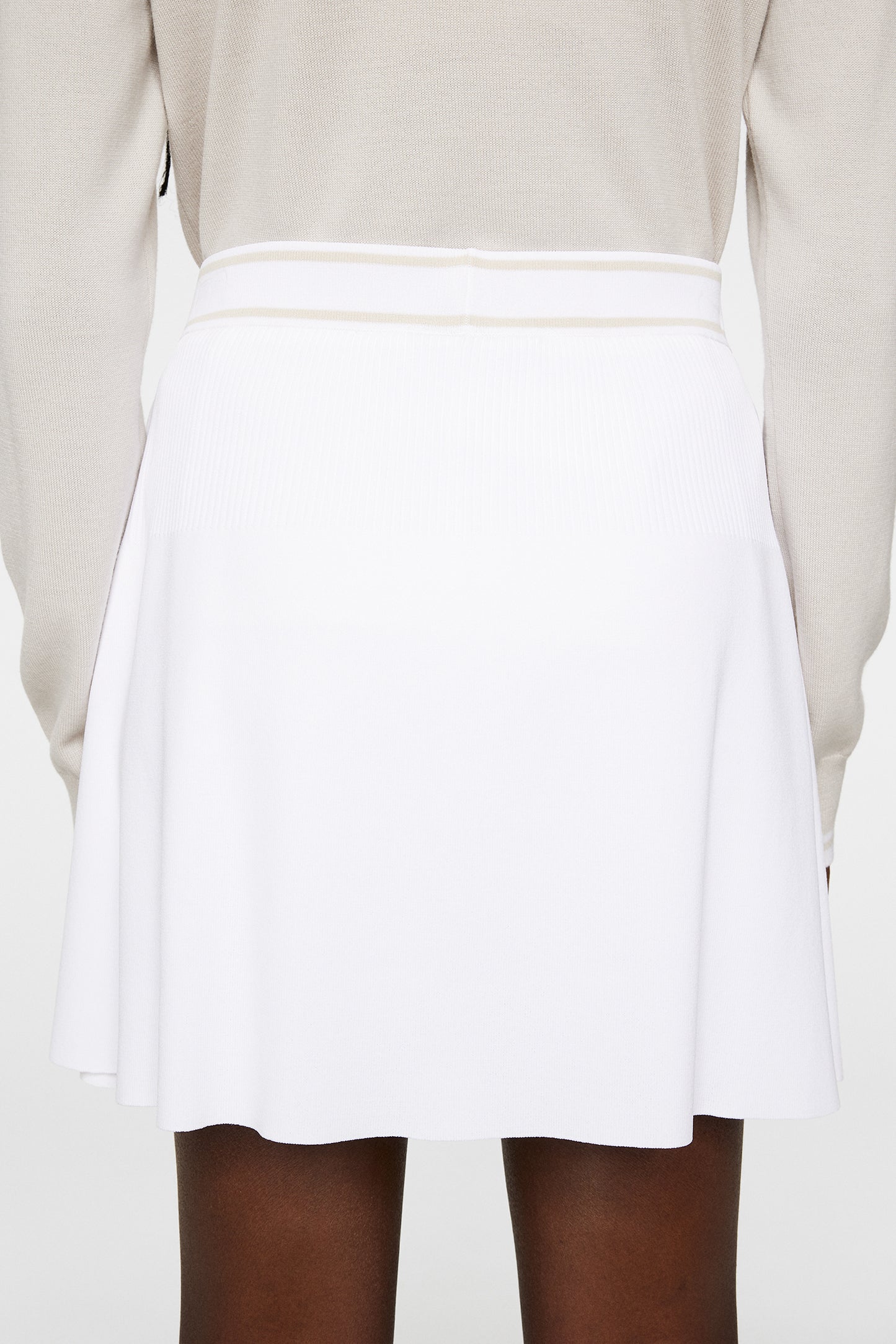 Emma Knitted Skirt in White by J.Lindeberg