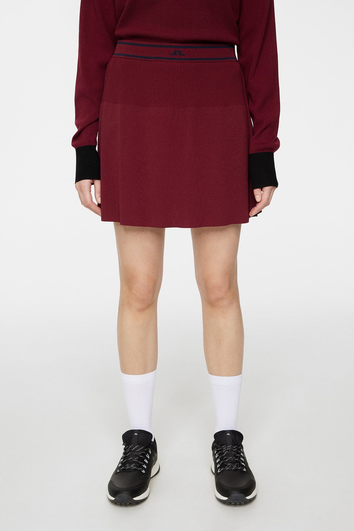 Emma Knitted Skirt in Cabernet by J.Lindeberg