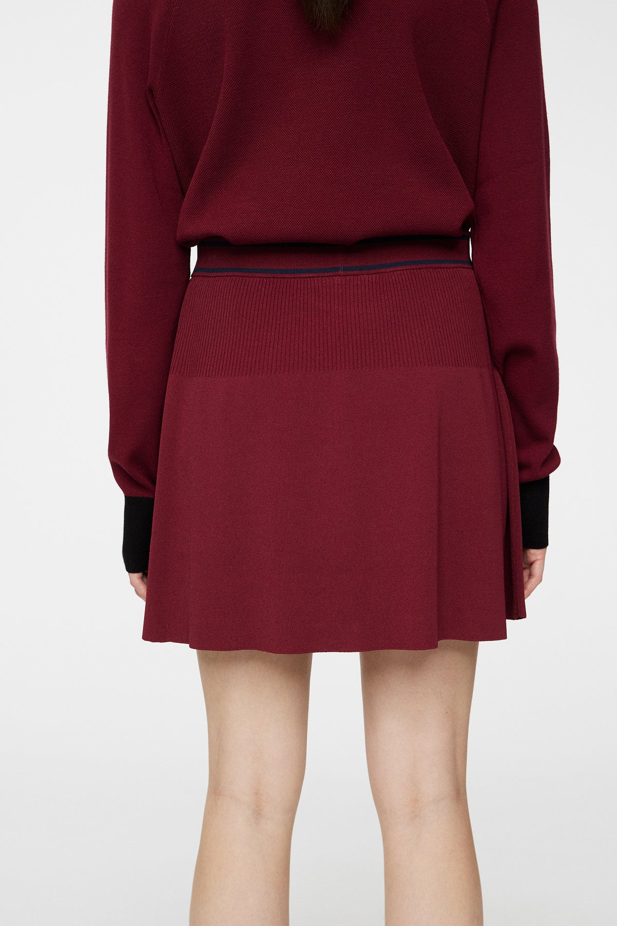 Emma Knitted Skirt in Cabernet by J.Lindeberg