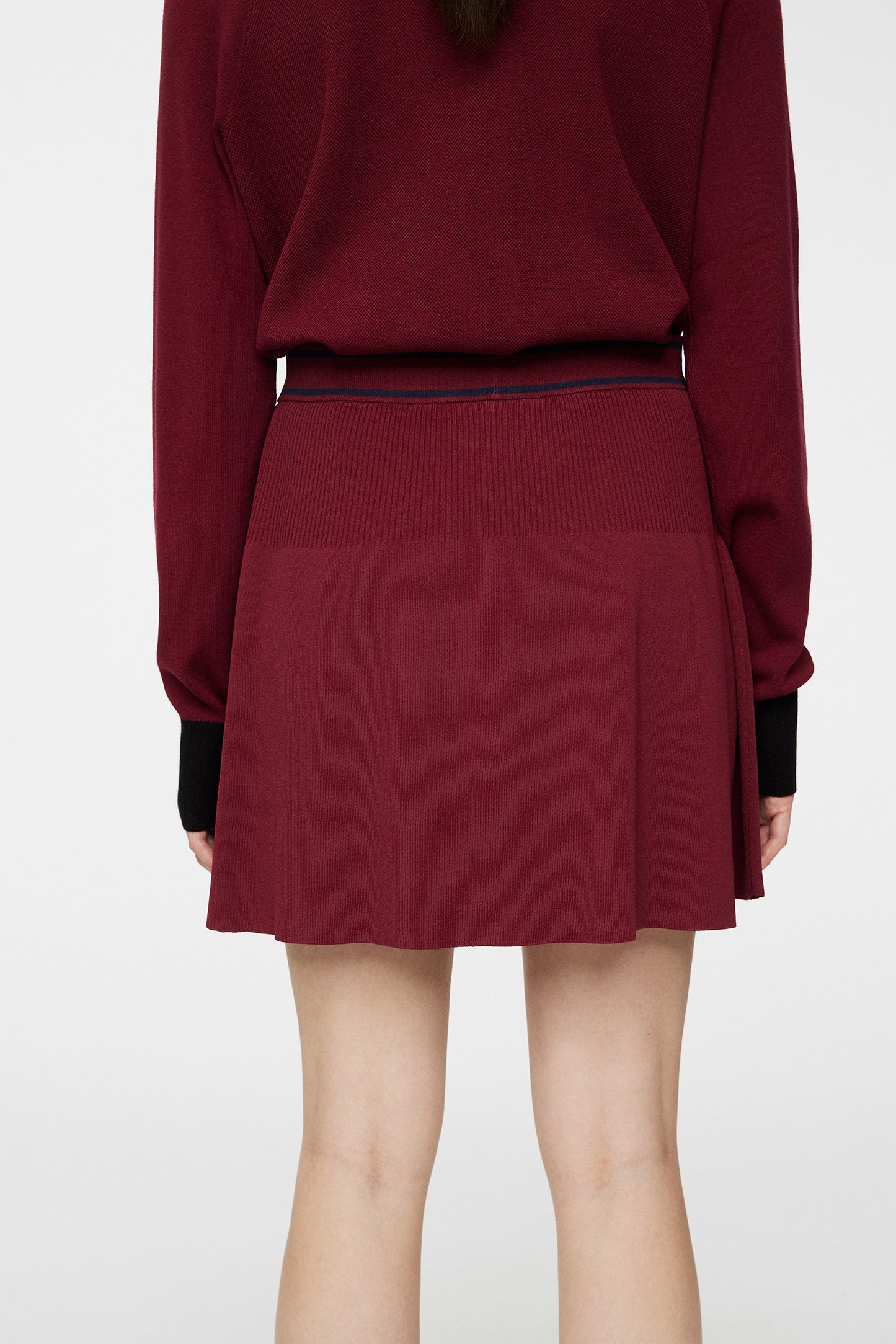 Emma Knitted Skirt in Cabernet by J.Lindeberg