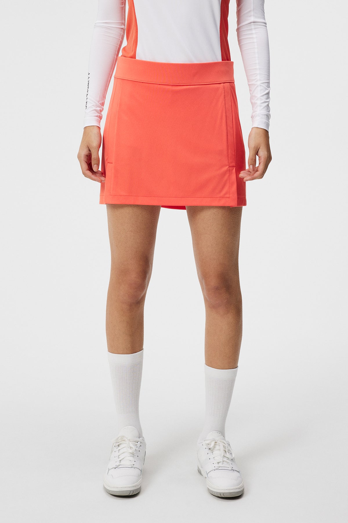 Amelie Skirt in Hot Coral by J.Lindeberg