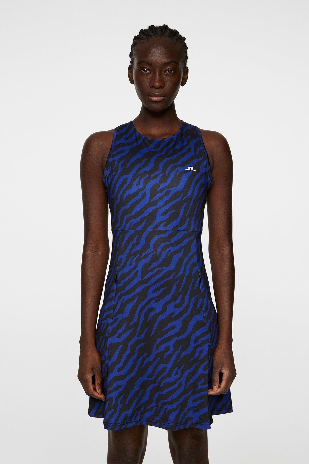 Cora Print Dress in Tour Tiger Clematis M by J.Lindeberg