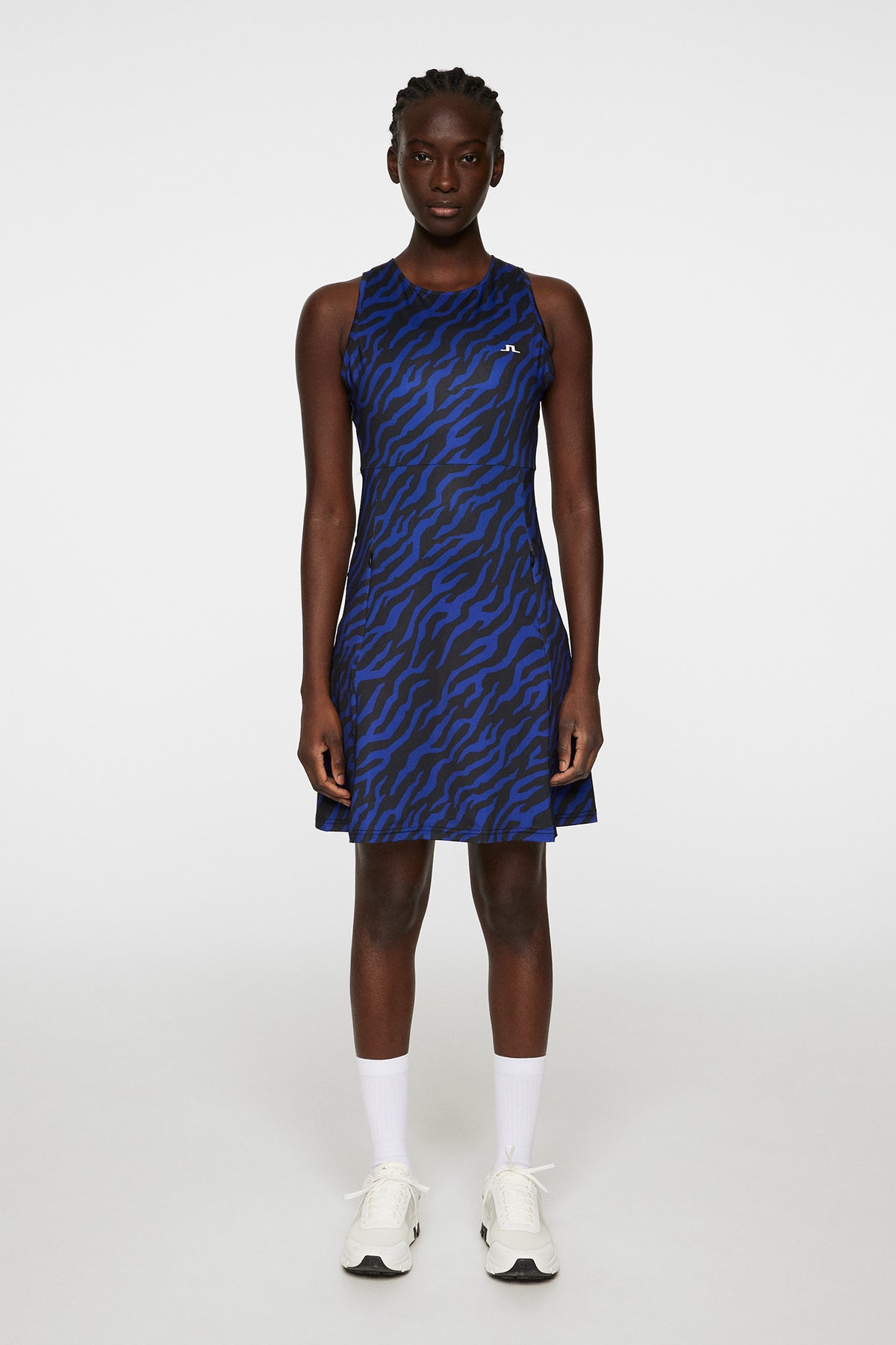 Cora Print Dress in Tour Tiger Clematis M by J.Lindeberg