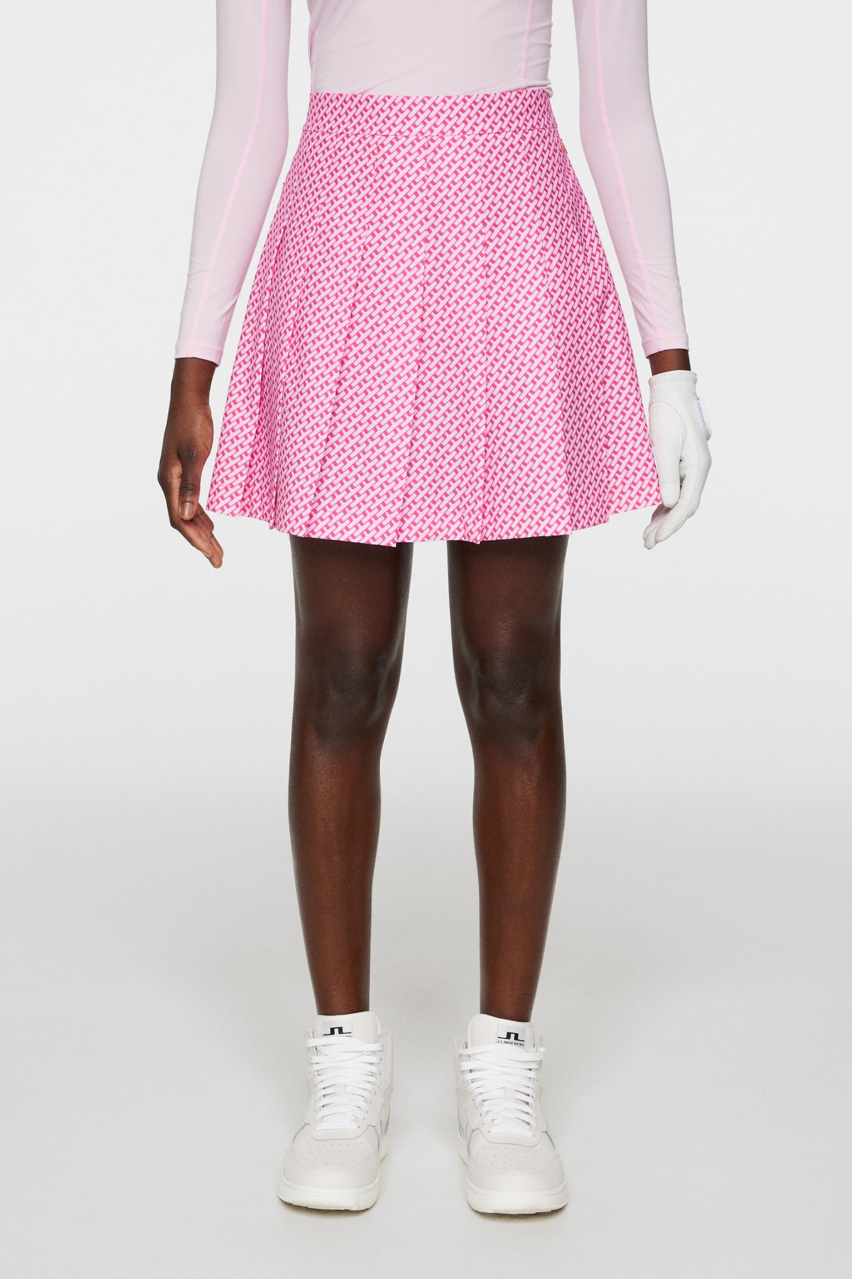 Adina Print Skirt in Tour Geo Pink S by J.Lindeberg