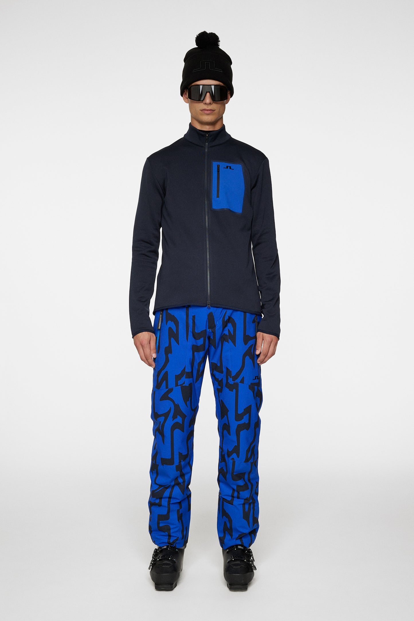 Wayne Polartec Mid Layer in JL Navy by J.Lindeberg