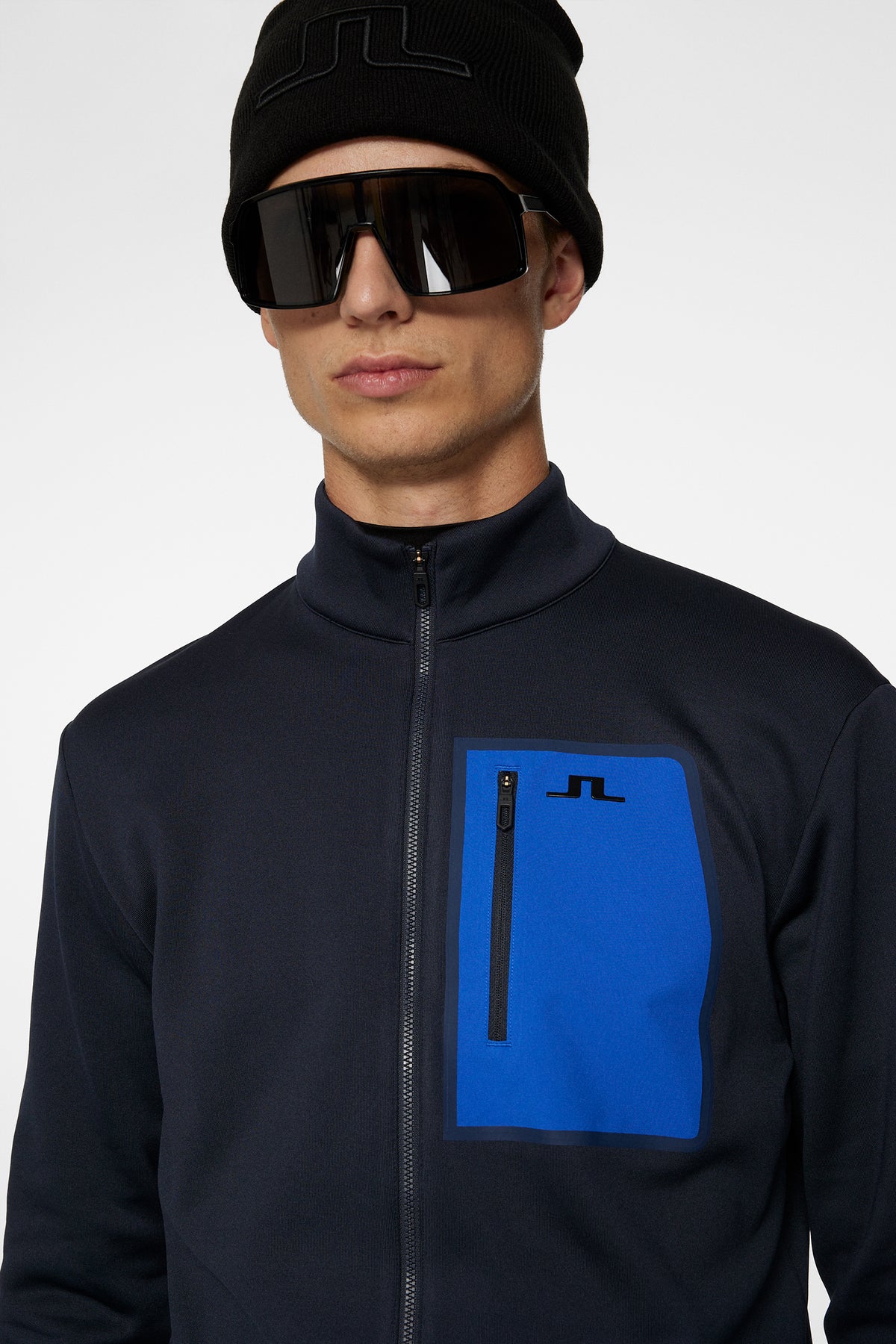 Wayne Polartec Mid Layer in JL Navy by J.Lindeberg