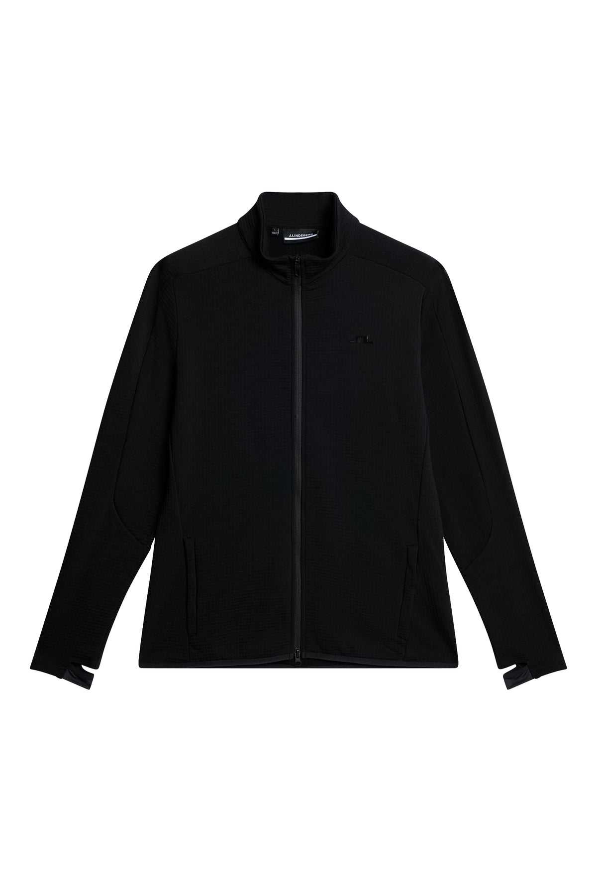 High Grounds Merino  Mid Layer in Black by J.Lindeberg