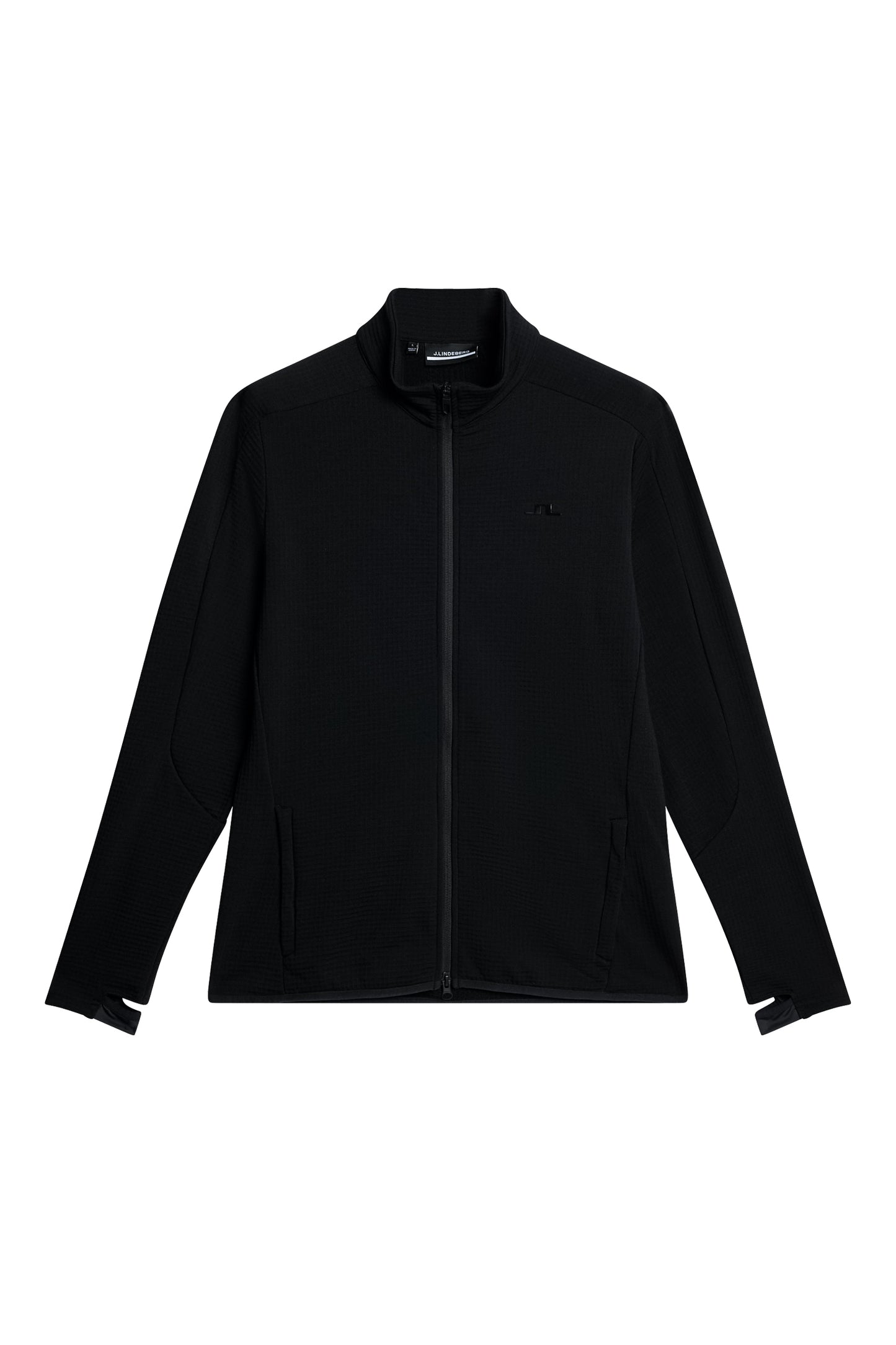 High Grounds Merino  Mid Layer in Black by J.Lindeberg