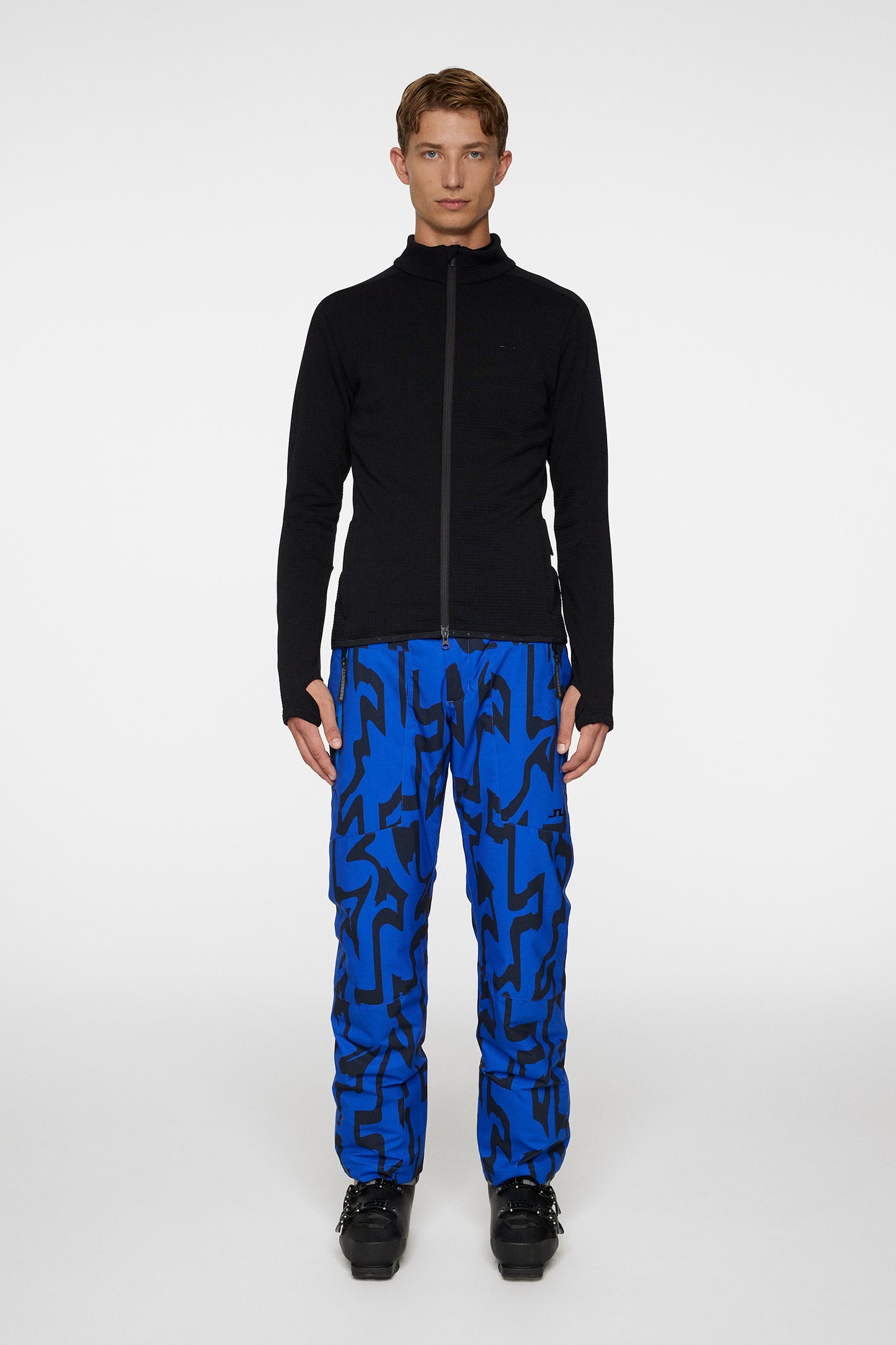 High Grounds Merino  Mid Layer in Black by J.Lindeberg